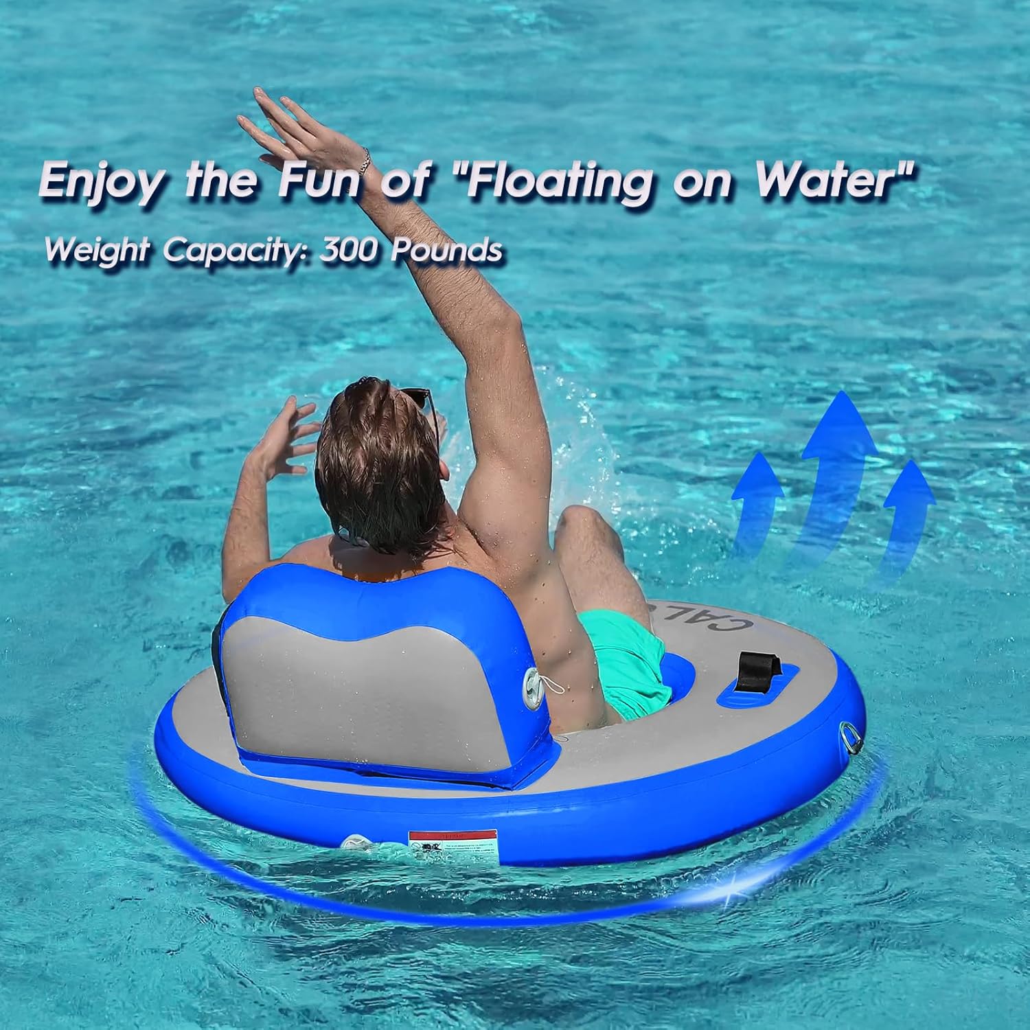 Round Floating Ring Hammock - Heavy Duty Inflatable Raft