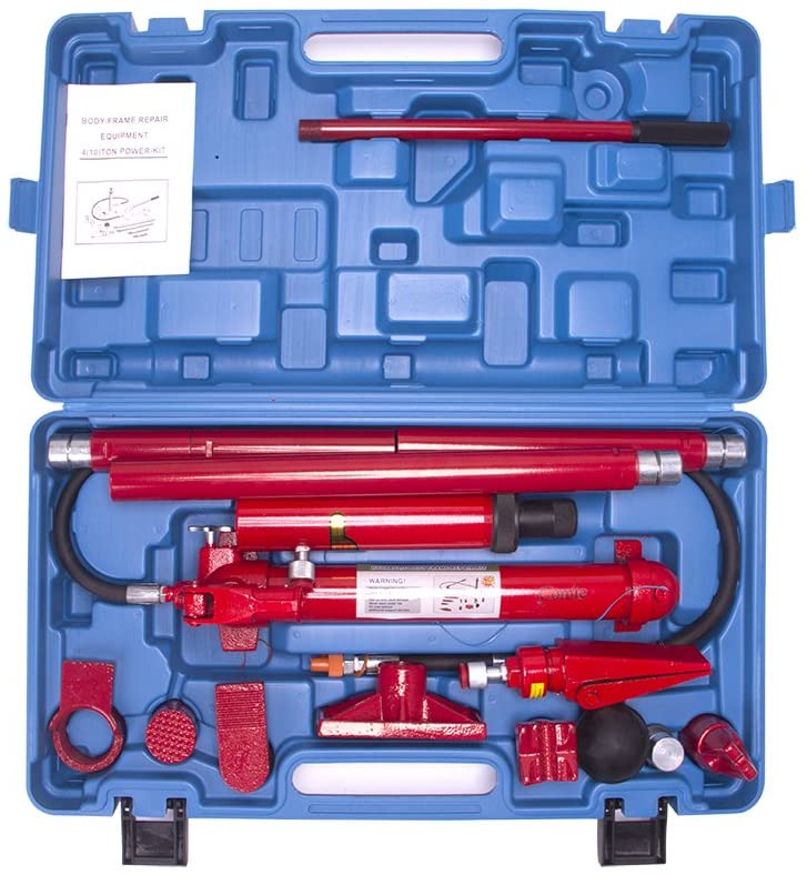 10 Ton Porta Power Hydraulic Jack Repair Kit Auto Shop Air Pump Lift Ram Body Frame Tool Heavy Set