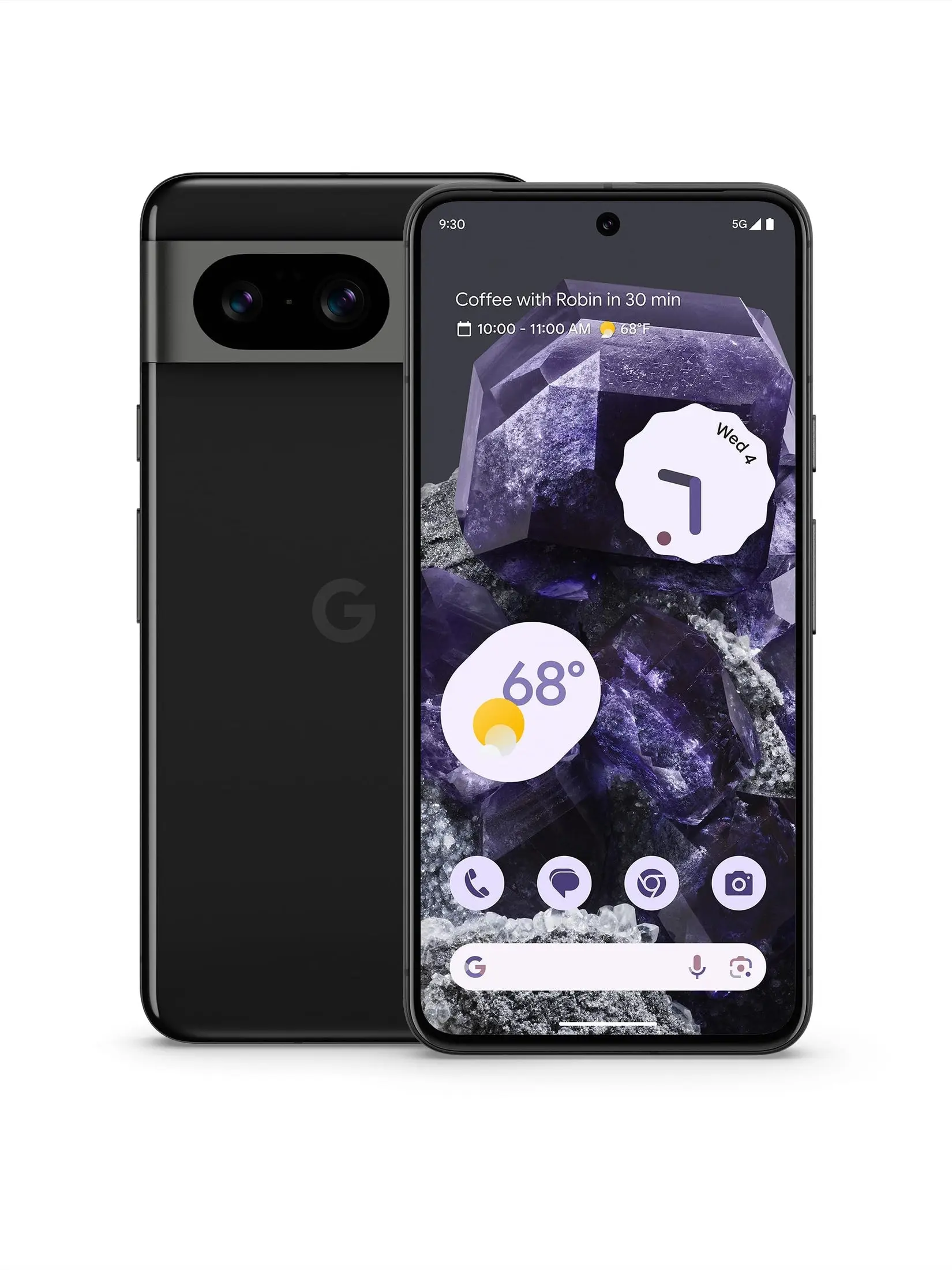 Google Pixel 8 Unlocked 5G Smartphone, 128GB, Obsidian – Advanced Camera, 24-Hour Battery, Security Features