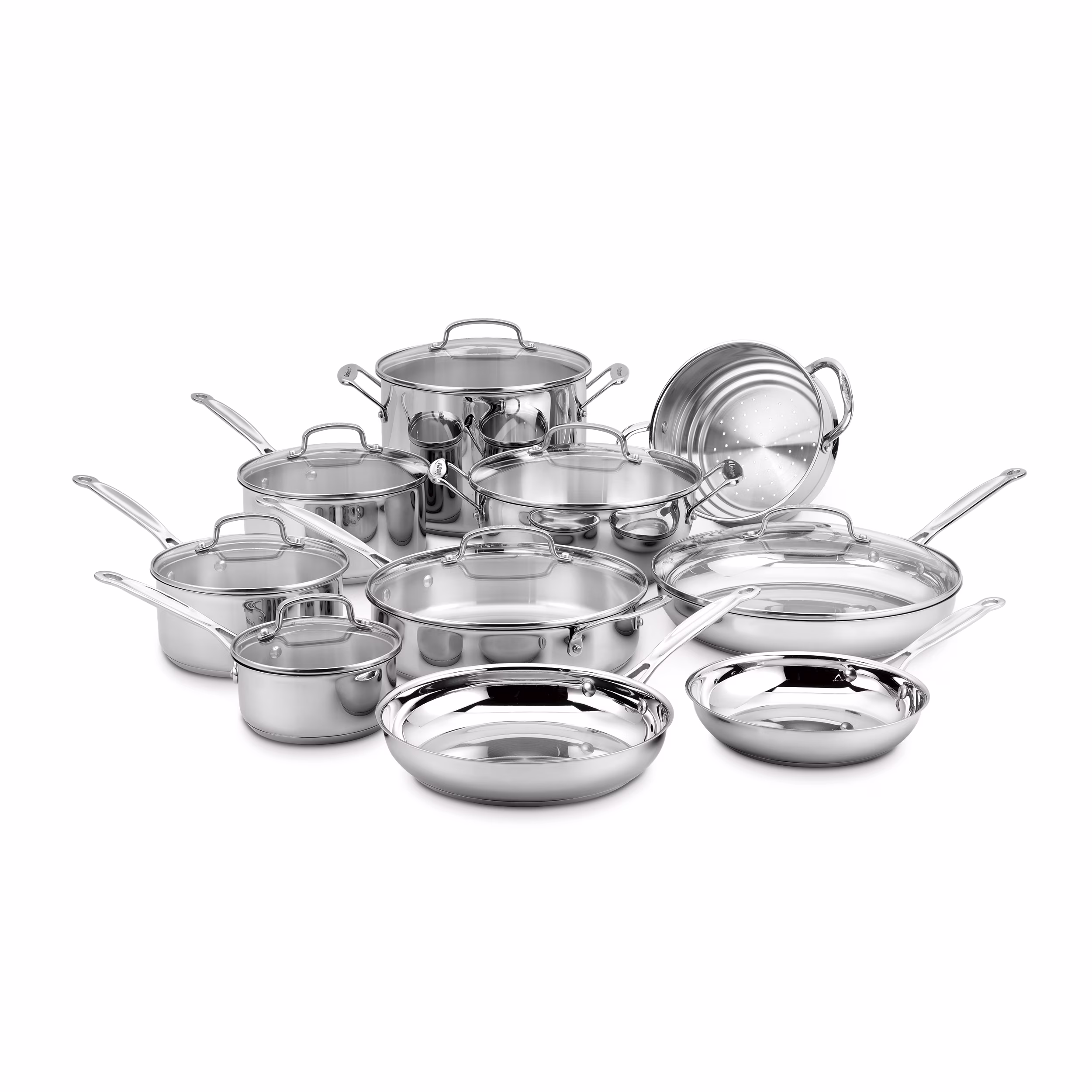Cuisinart Chef��s Classic 17-Piece Stainless Steel Cookware Set