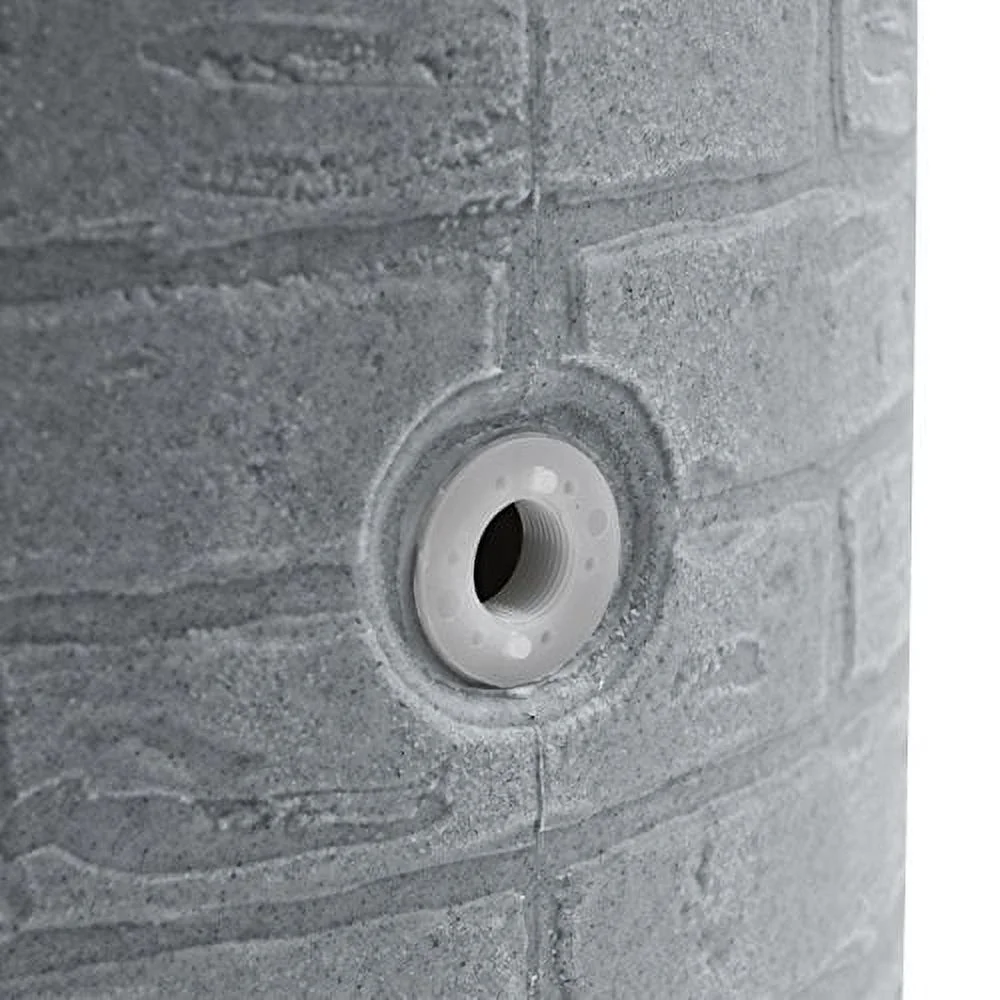 Good Ideas IMP-D50-DAR Impressions Downton Rain Saver Rain Barrel, 50 Gallon, Dark Granite