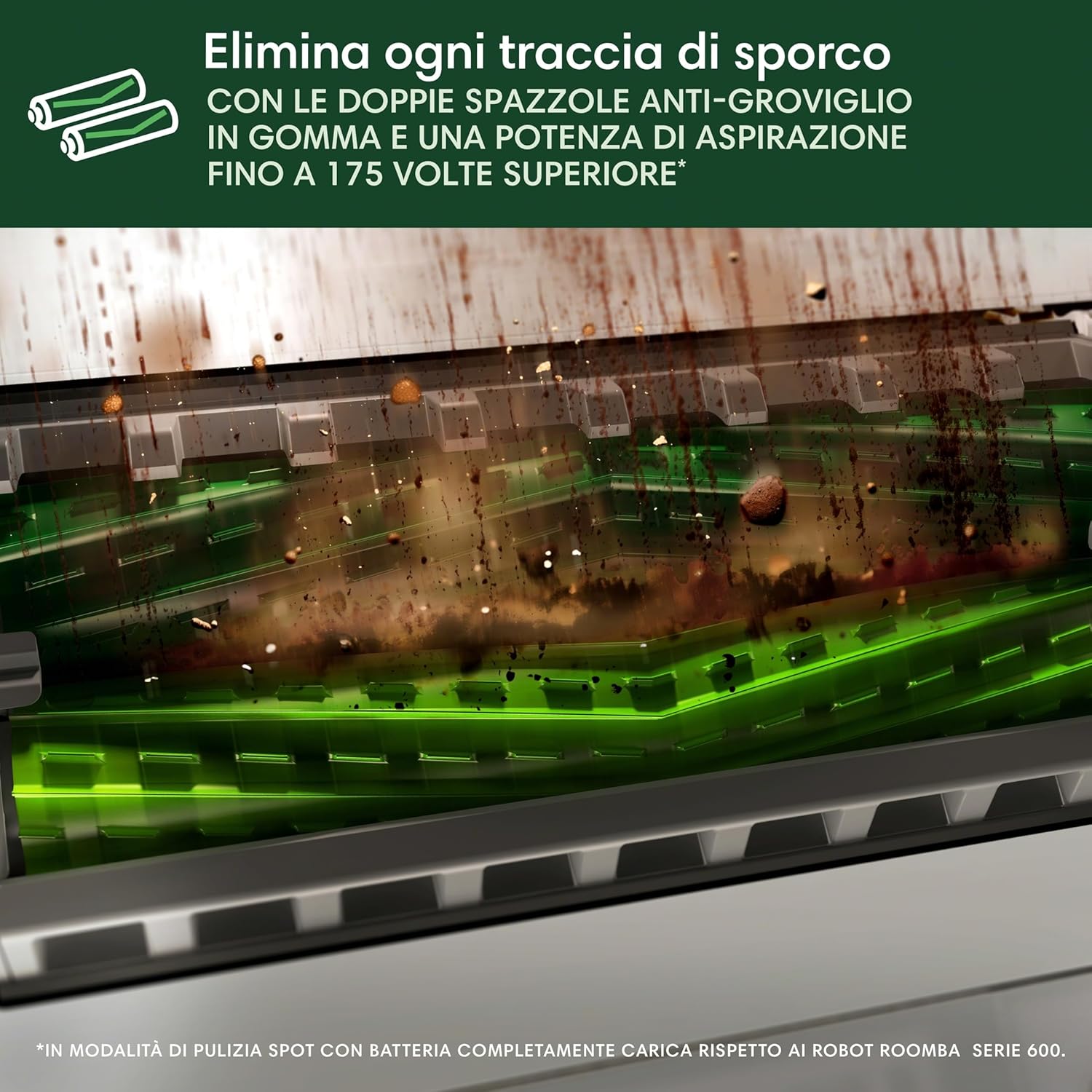 iRobot Roomba Max 705 Combo+Stazione AutoWash, Robot Aspirapolvere Lavapavimenti, ProLiDAR, PowerSpin Roller Mop,SmartScrub,Riconoscimento Oggetti AI,Pulizia Predittiva, Controllo Vocale e App, Bianco