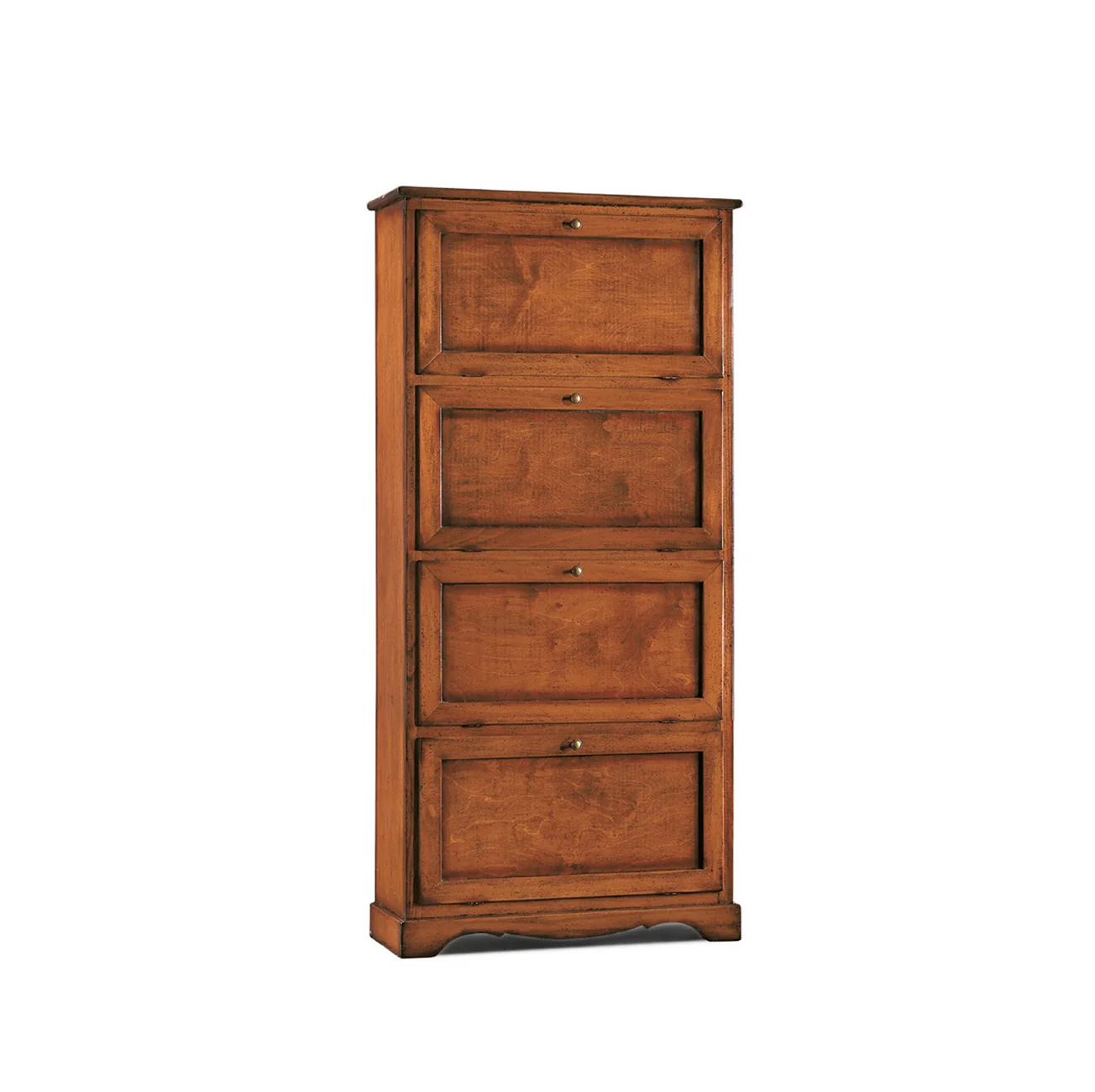 Scarpiera Arte Povera 4 Ante Noce 80x29x168 Cm