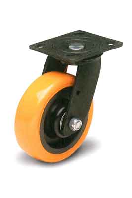 Tuff Grade B07-01-150-262  ~  Caster 6 Inch Swivel Orange Polyurethane 900 Lb Cap
