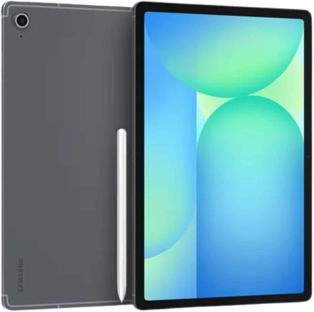 Samsung Galaxy Tab S10 FE w/S-Pen | 128GB, 8GB RAM, Wi-Fi Only | 10.9” LCD, WiFi 6E Android 15 Tablet, 4K Camera | International Model X520 | 25W Fast Charger Bundle (Gray)