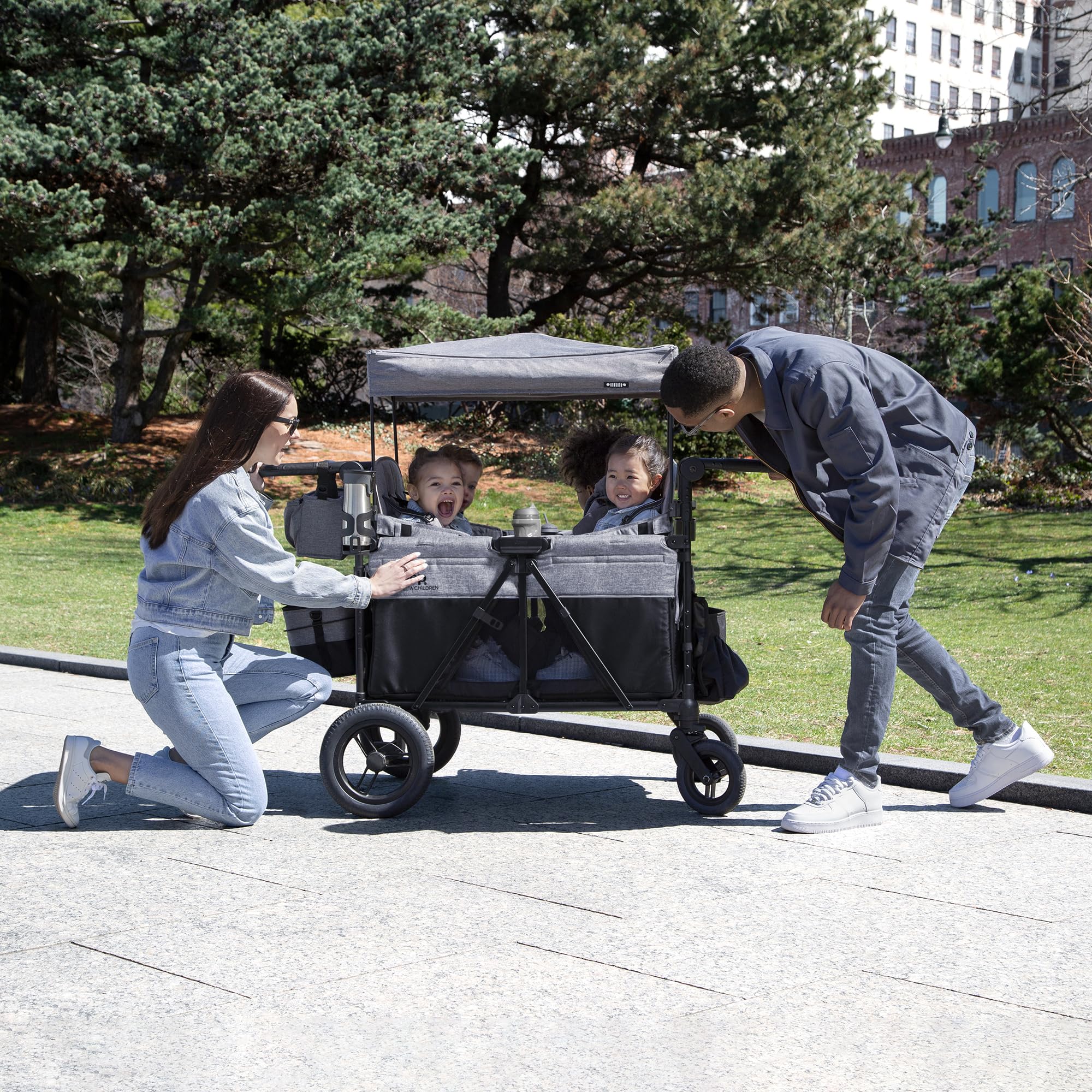 Wrangler Deluxe 4 Seater Stroller Wagon