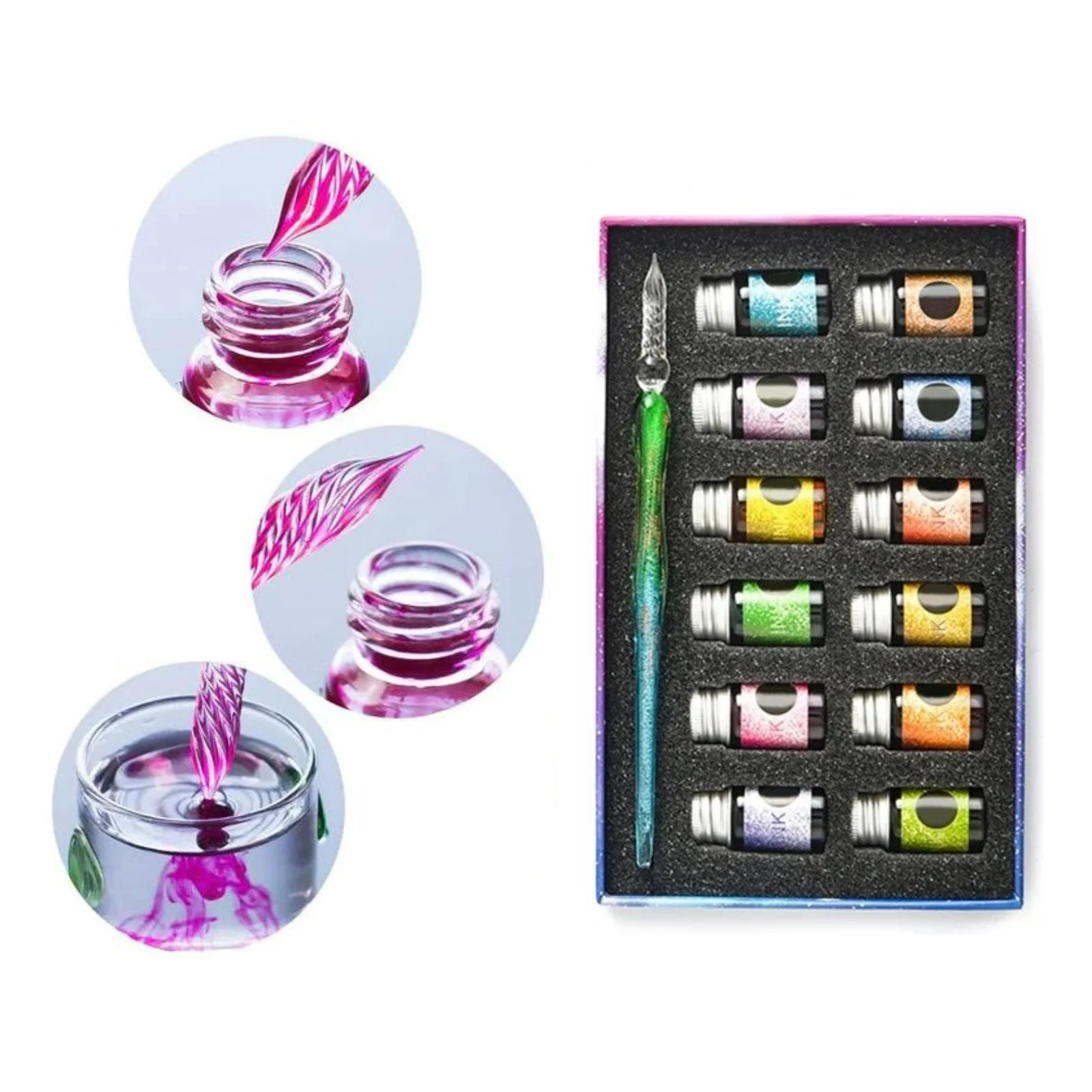 Crystal Ink | Maak Kalligrafische Meesterwerken met Kristalglas Perfectie!