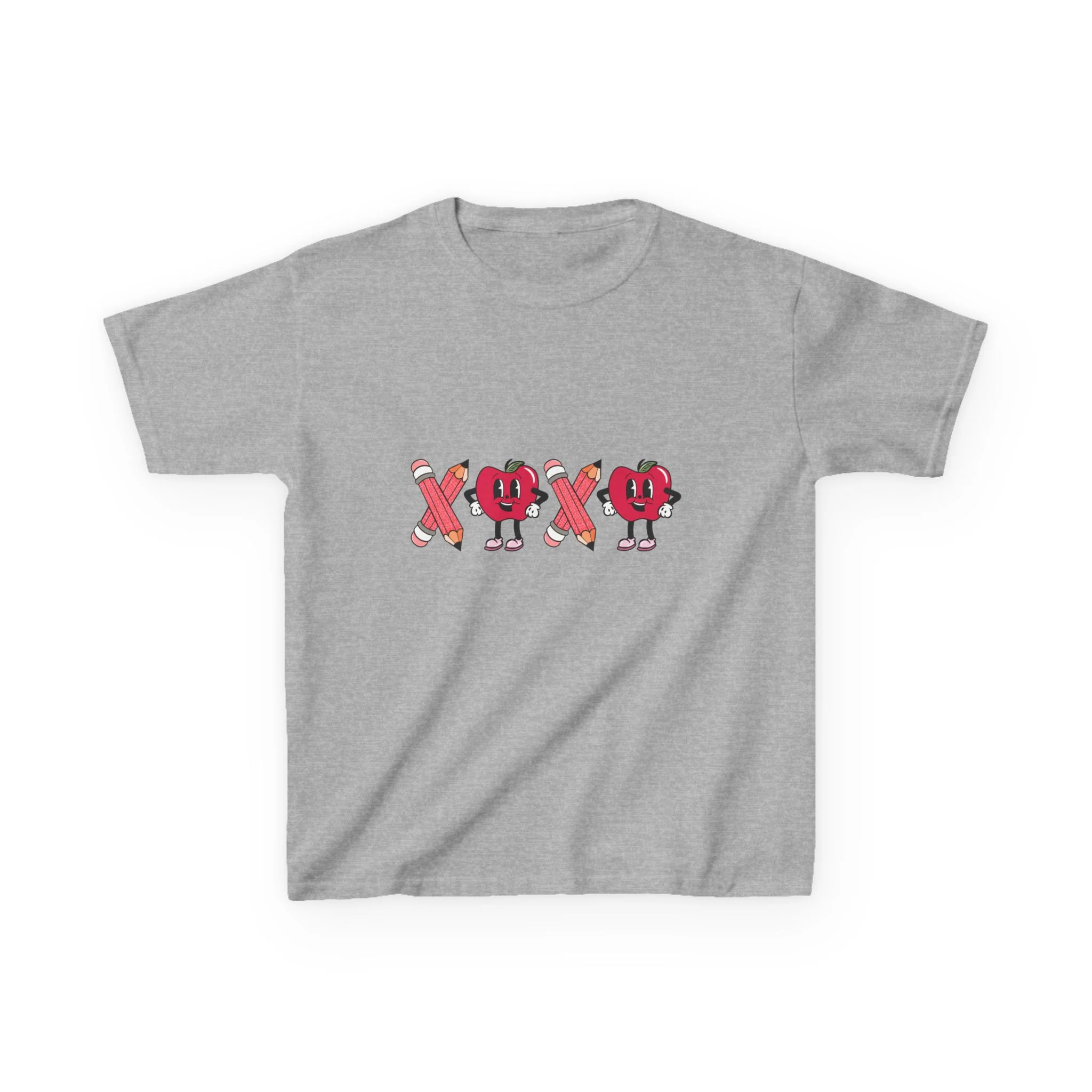 XOXO Heart Characters Kids Tee | Cute Valentine Shirt