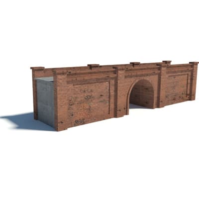 Arch Bridge (red brick, center arch)