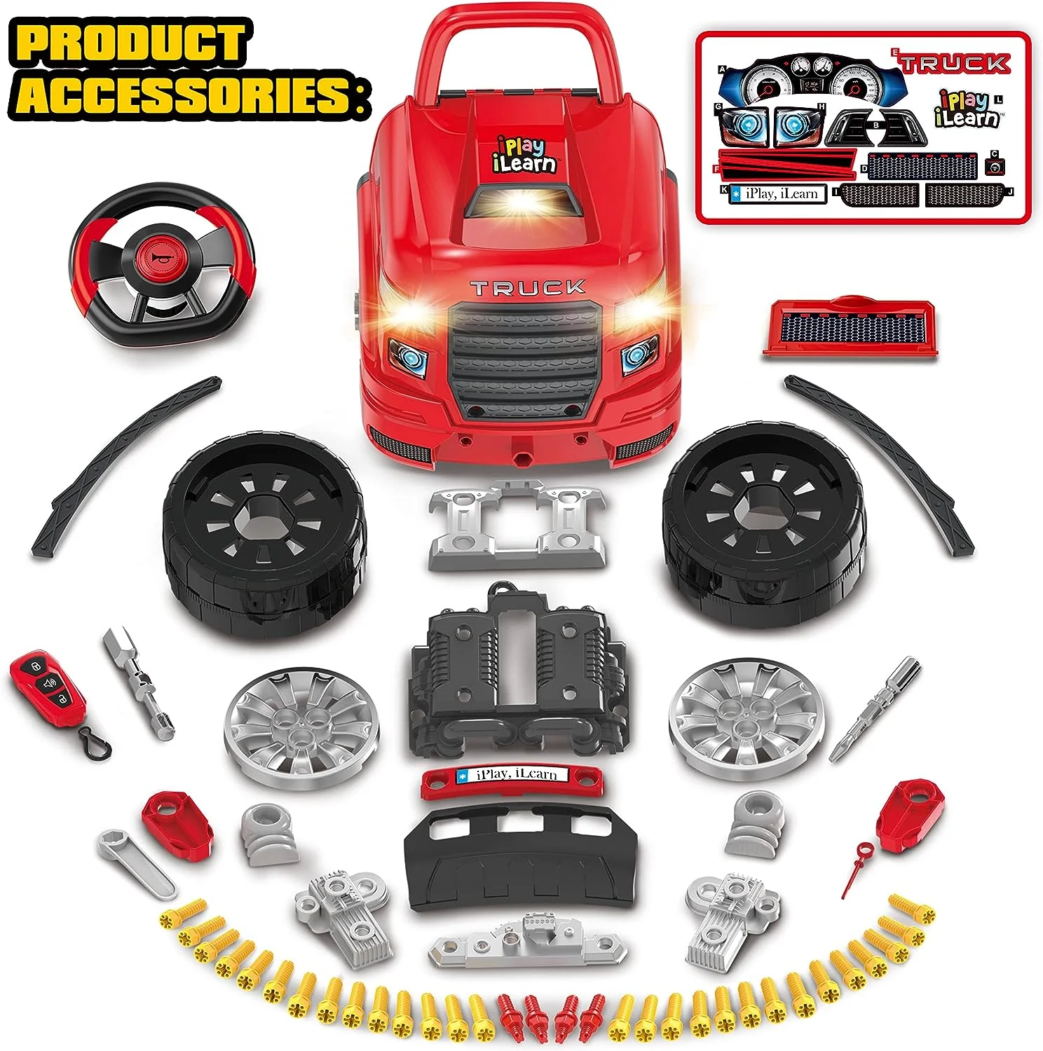 Truck engine toys, children's mechanical repair set