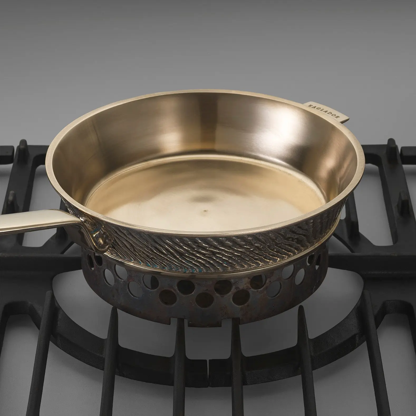 Luxury Uncoated Kansa Bronze 3-Piece Cookware Set