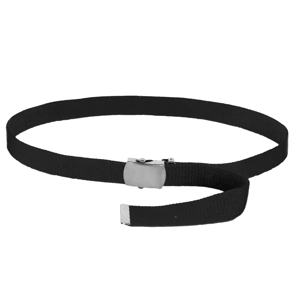 Black Canvas Adjustable Belt  Adjusts to 44-46