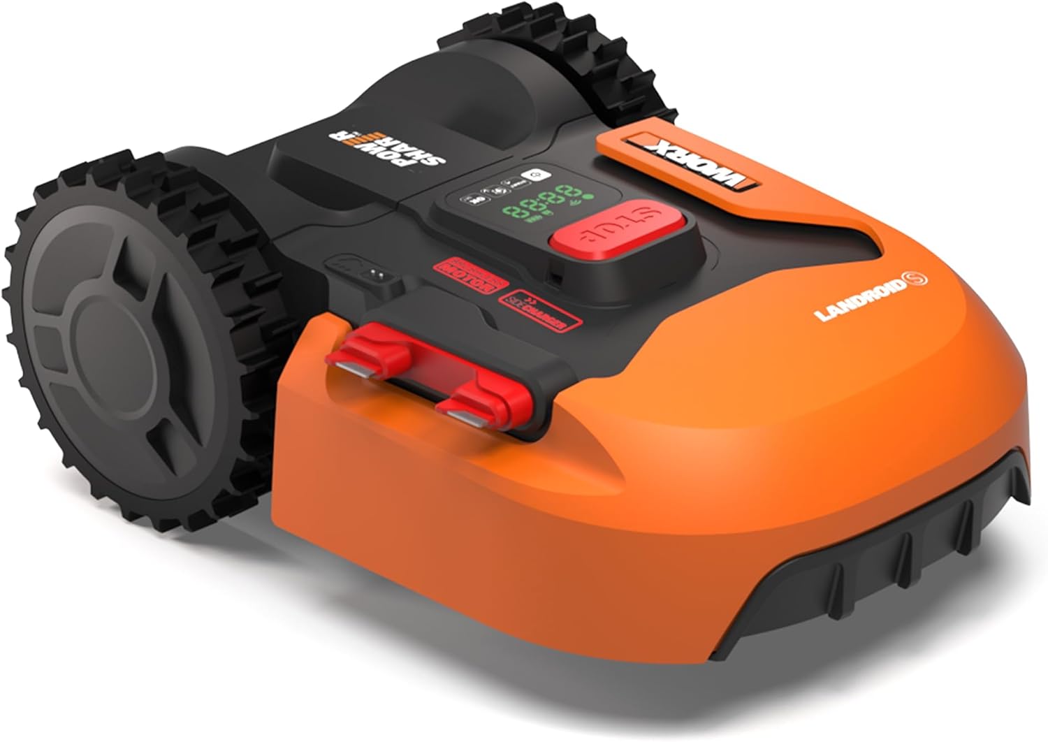 WORX Landroid WR169E Mähroboter mit Begrenzungskabel für Gärten bis 300m² - AIA Navigation - App Steuerung, WLAN, Bluetooth - Cut-to-Edge - 16 cm Schnittbreite - 30-60 mm Schnitthöhe