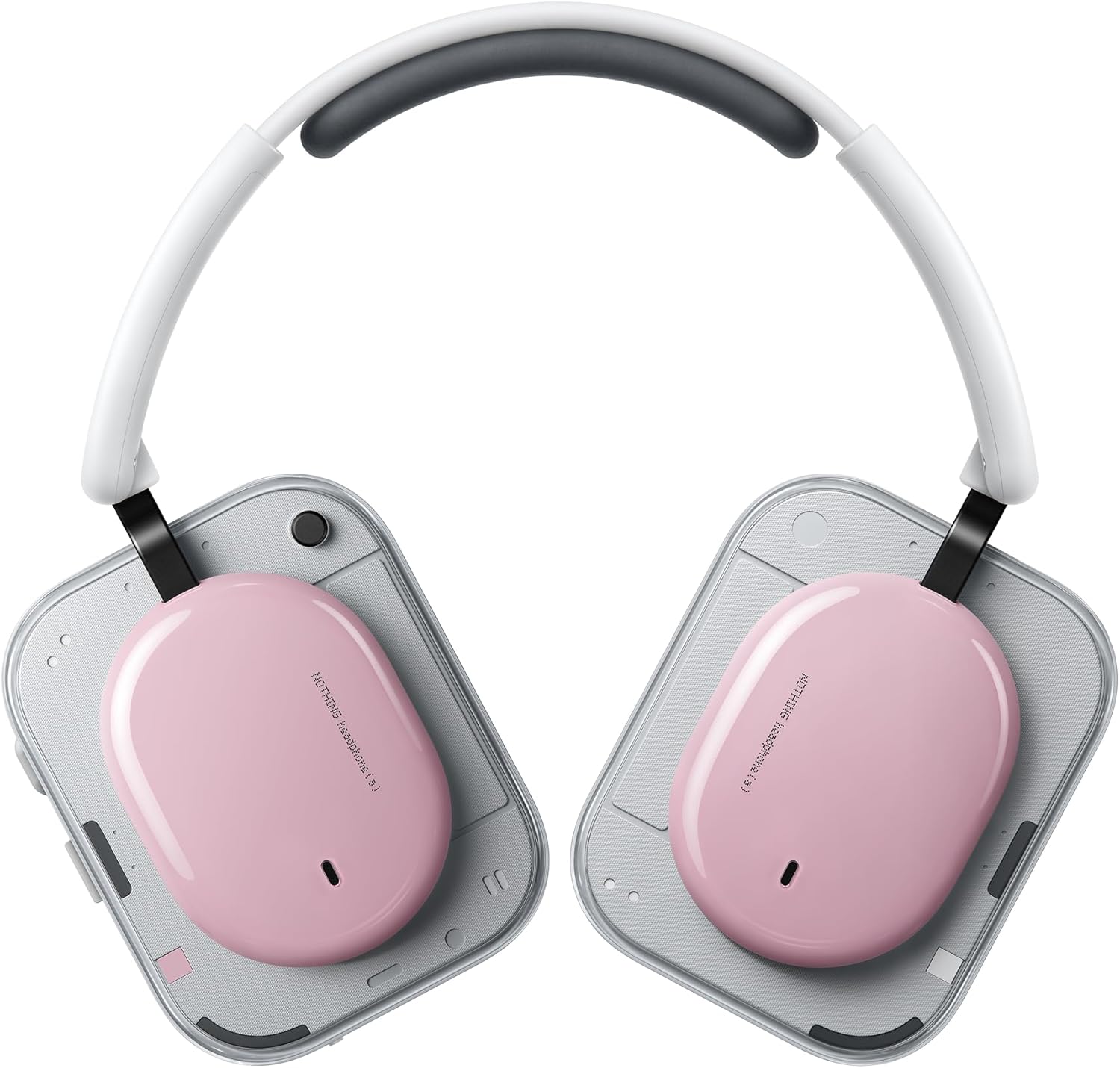 Nothing Headphone (1) Wireless On-Ear Headphones with Active Noise Cancellation, Up to 80h Battery, Hi-Res, Space Audio, Waterproof – White