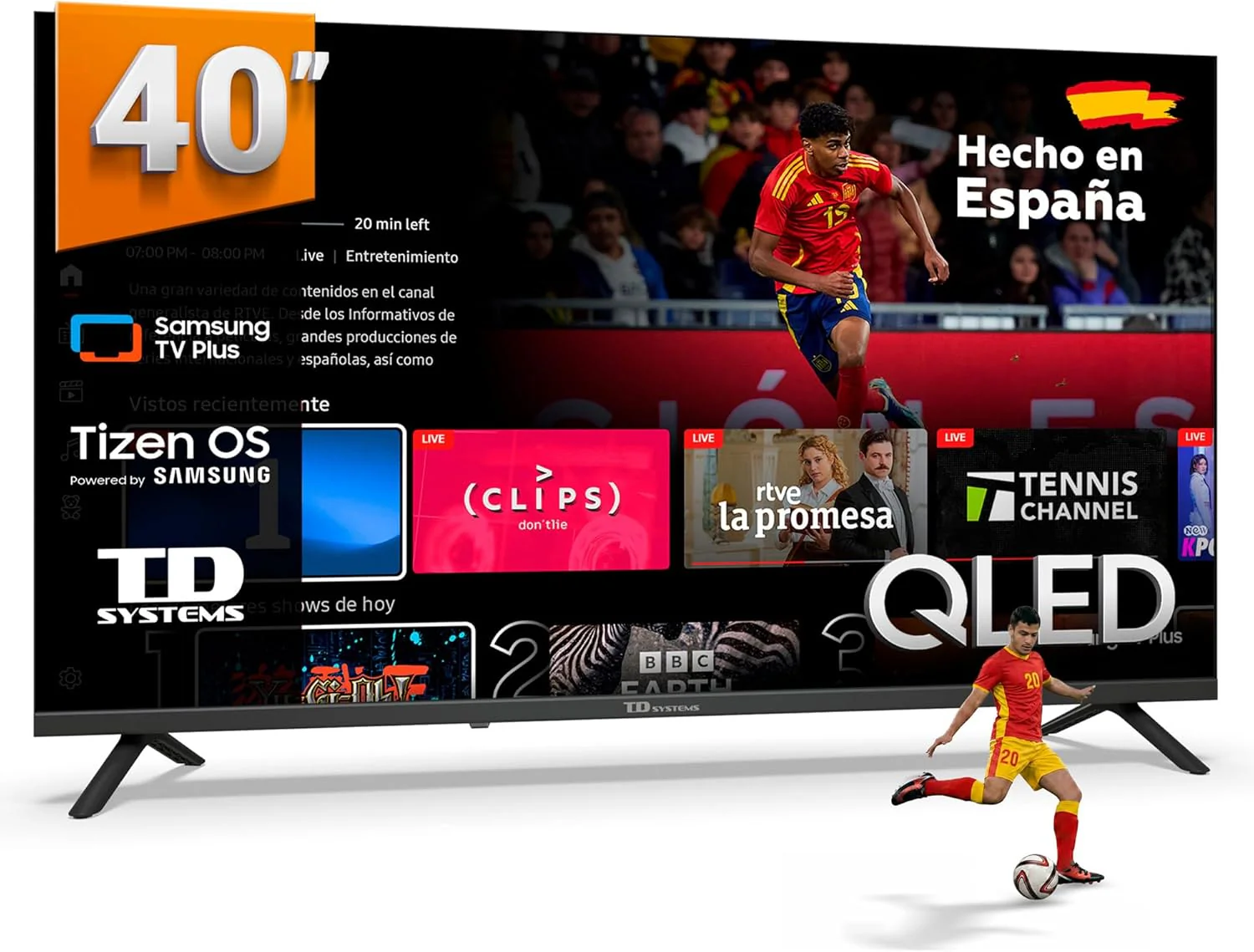 TD Systems - Smart TV 50 Inch 4K with Tizen OS 8.0 Powered by Samsung, Triple TV Tuner (DVB-T2/C/S2). 2026 TVs - PRIME50C22TIZEN