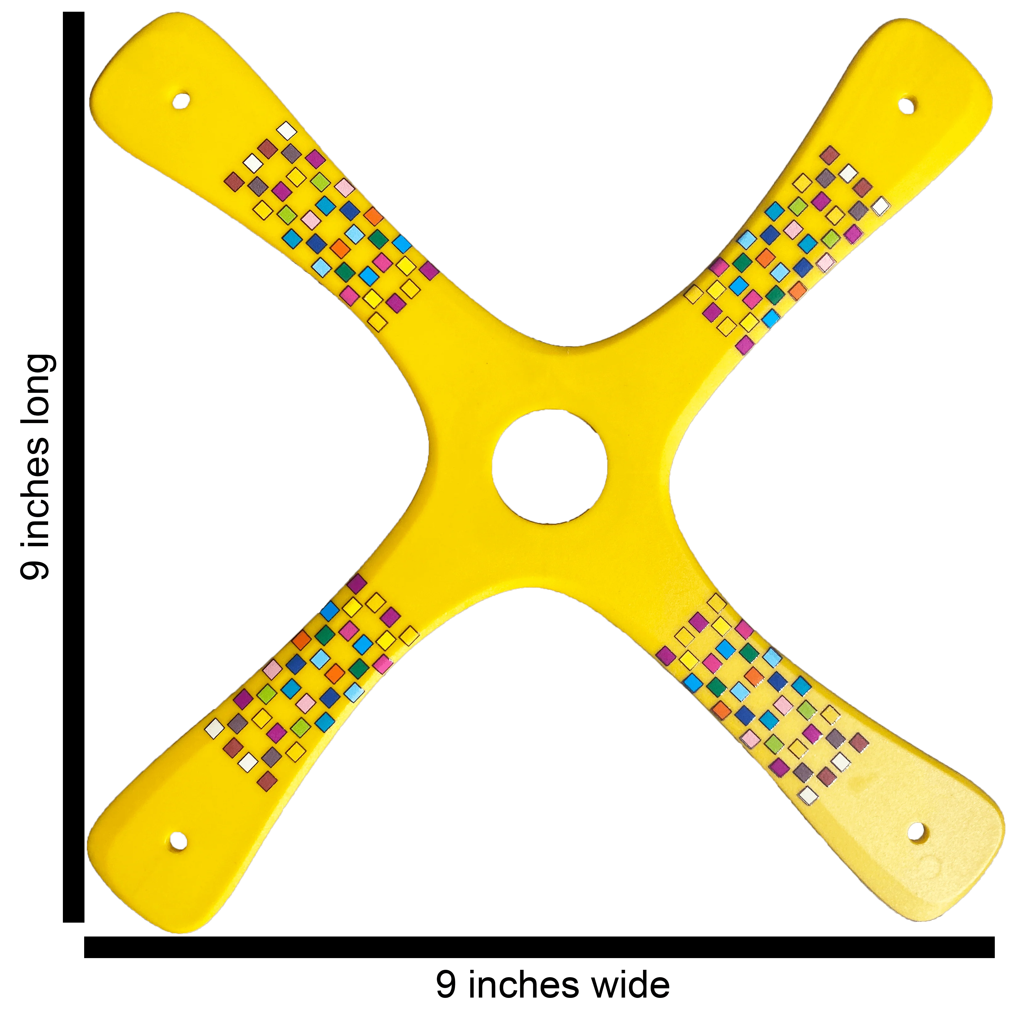 Competition boomerang - Yellow Barcelona Boomerangs.