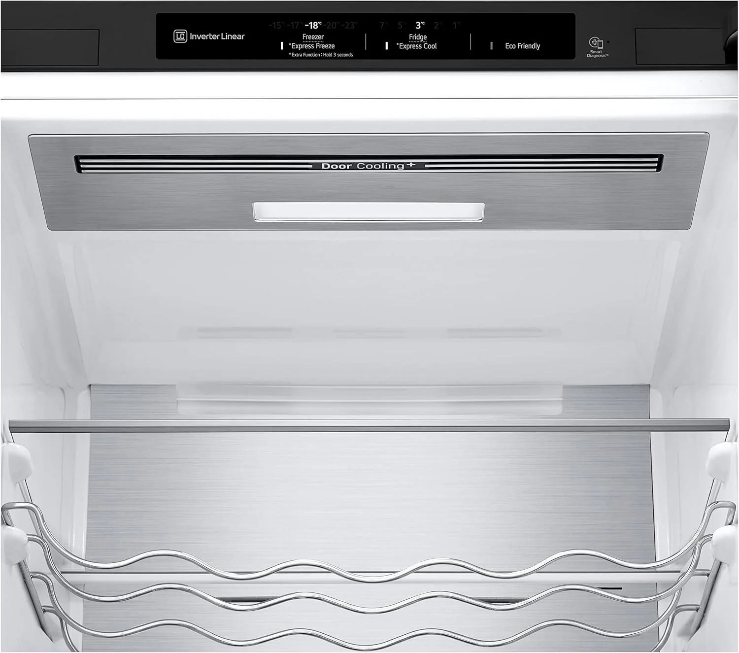 LG GBV22NCCEP Kühl-/Gefrierkombination – Smart Inverter Compressor, Total No Frost, Modern Flat Door Design, Matt Schwarz Metallic, Energieeffizienz A