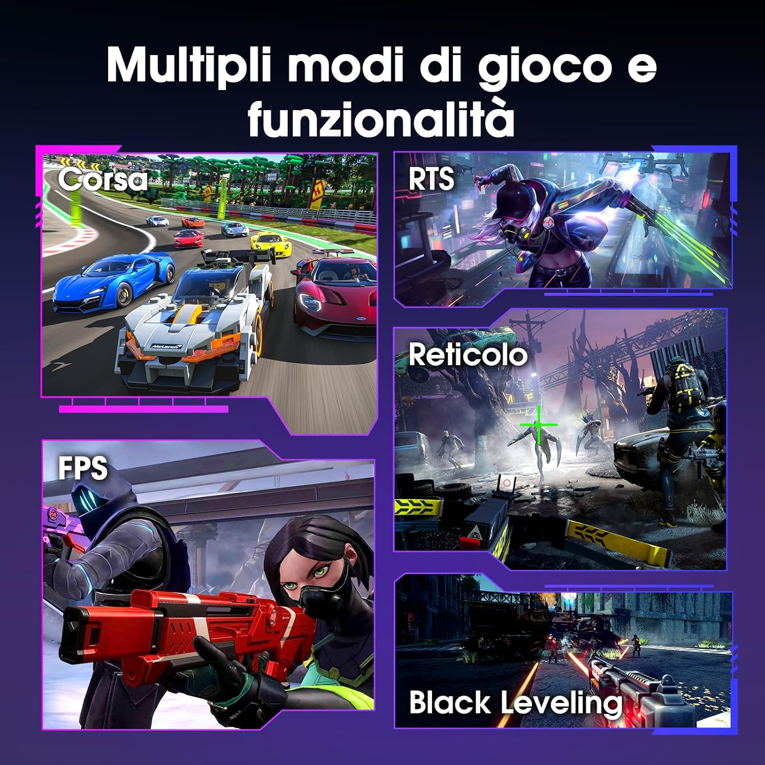 Amzfast Écran PC Gaming 27 Pouces Incurvé, 2K QHD(2560 x 1440), 240Hz Moniteur, 1Ms MPRT, 1500R, sRGB 120 pour cent, Adaptive Sync, Low Blue Light,VESA 100 * 100, HDMI 2.0 * 2/DP 1.4 * 2, AMZG27C1Q Pro