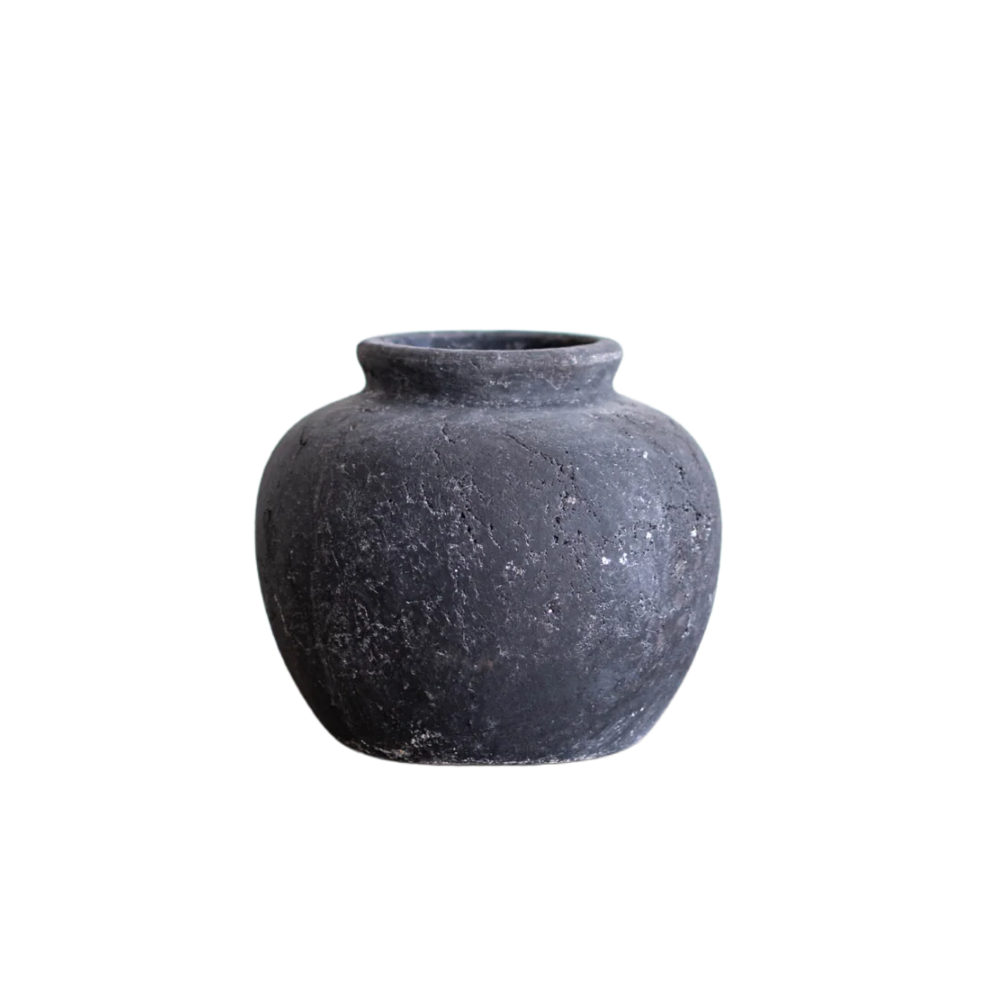 Charcoal Terracotta Vase