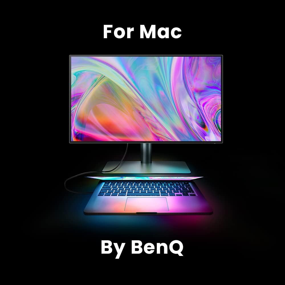 BenQ PD2705U Moniteur Designer (Technologie AQCOLOR, 27 pouces, 4K UHD, IPS, P3 Wide Color, Chargement USB-C, DP / HDMI, KVM, Hauteur réglable) Compatible avec MacBook