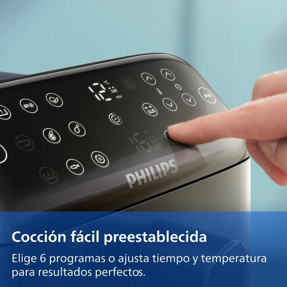 Philips Airfryer Series 4000 Double Vertical Basket 10L – RapidAir Technology, Sync, 2 Baskets at Once, 45% Less Space, PFAS Free Ceramic Coating, Viewing Windows (NA460/00)