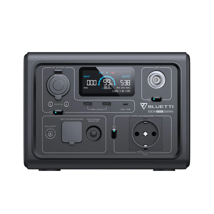 GENERATORE DI CORRENTE BLUETTI 600W 268WH EB3A