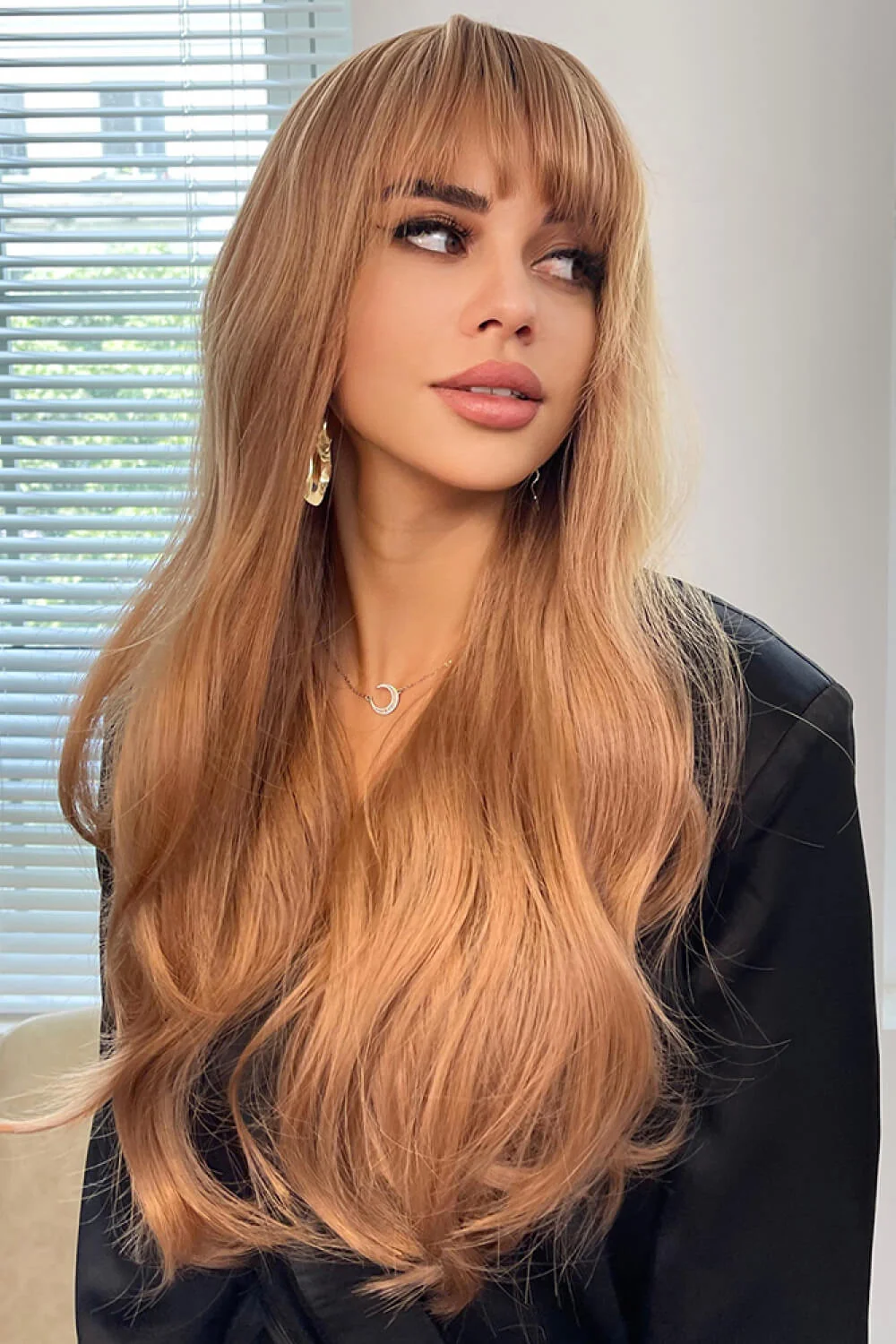 Natural Wave Full Machine Synthetic Wigs 26