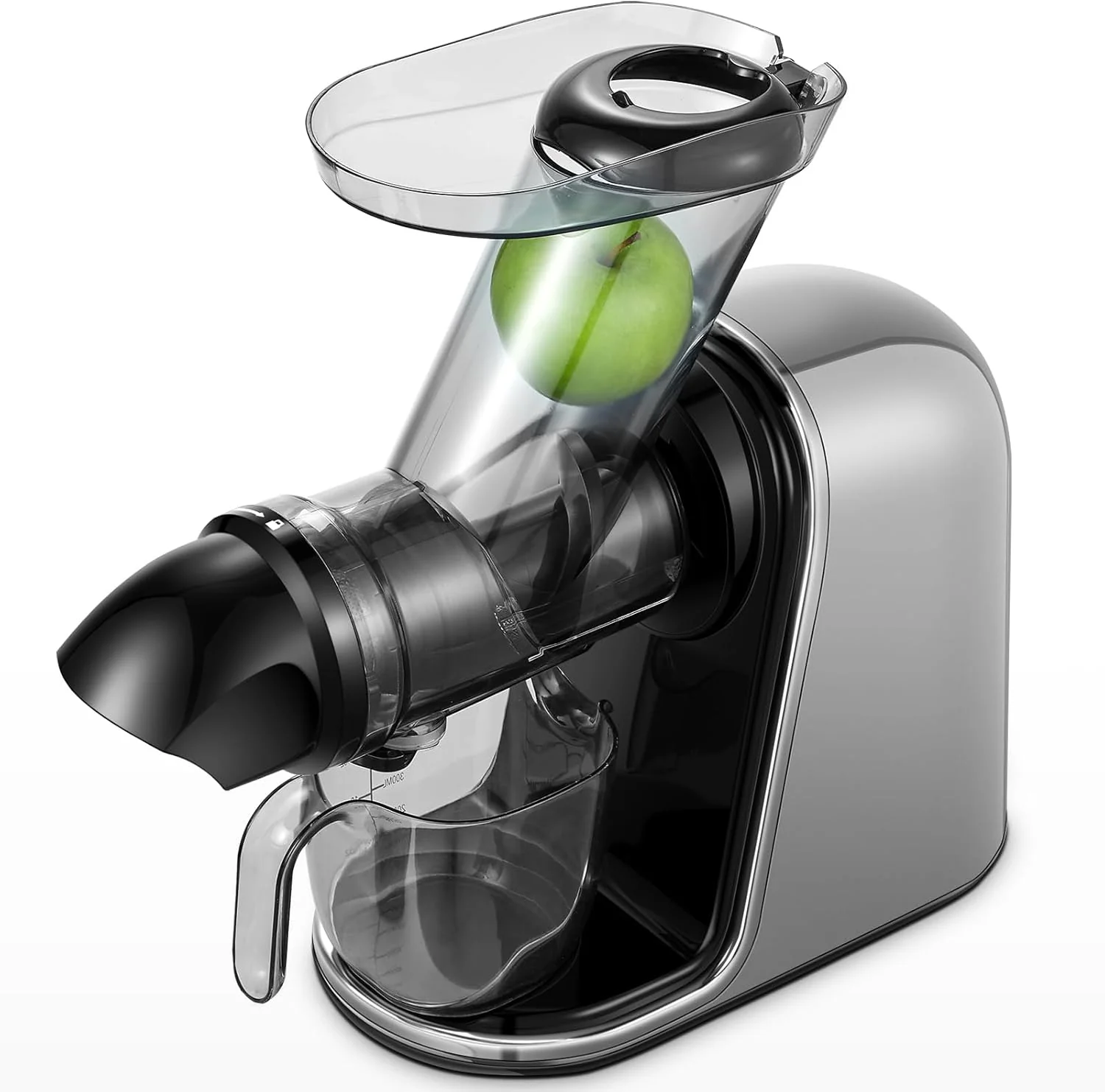 【Novità】 AOBOSI Spremiagrumi Estrattore di Succo a Freddo con 2 Velocità - Estrattore Frutta e Verdura con Coclea a 8 Stadi - Spremiagrumi con Spazzola per la Pulizia e 2 Bicchieri - Spremiagrumi con Funzione di Retromarcia