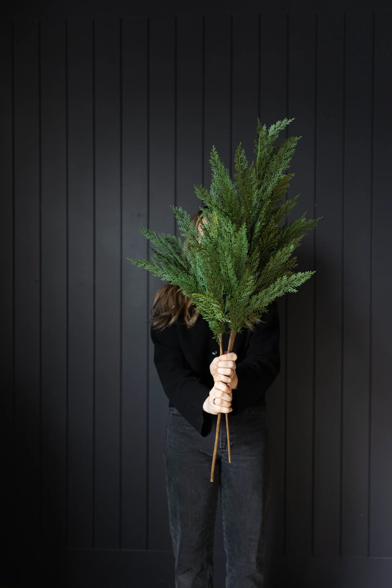 Cypress Leaf Full Real Touch Stems