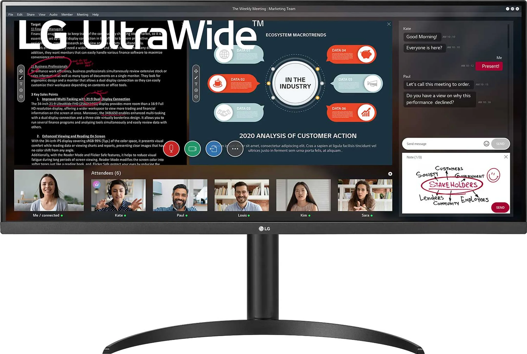 LG 34" UltraWide™ Full HD IPS Monitor