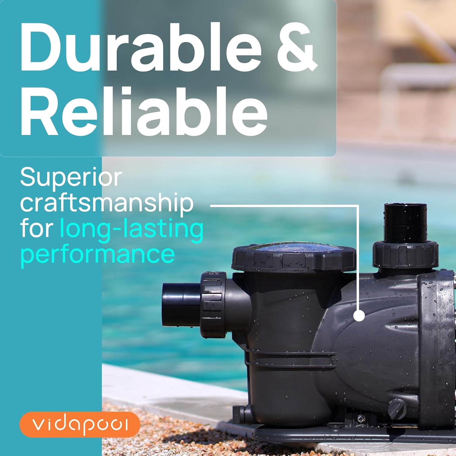 In/Above Ground Pool Pump  Self Primming High Flow (with Timer  2HP  8120 GPH  220V)