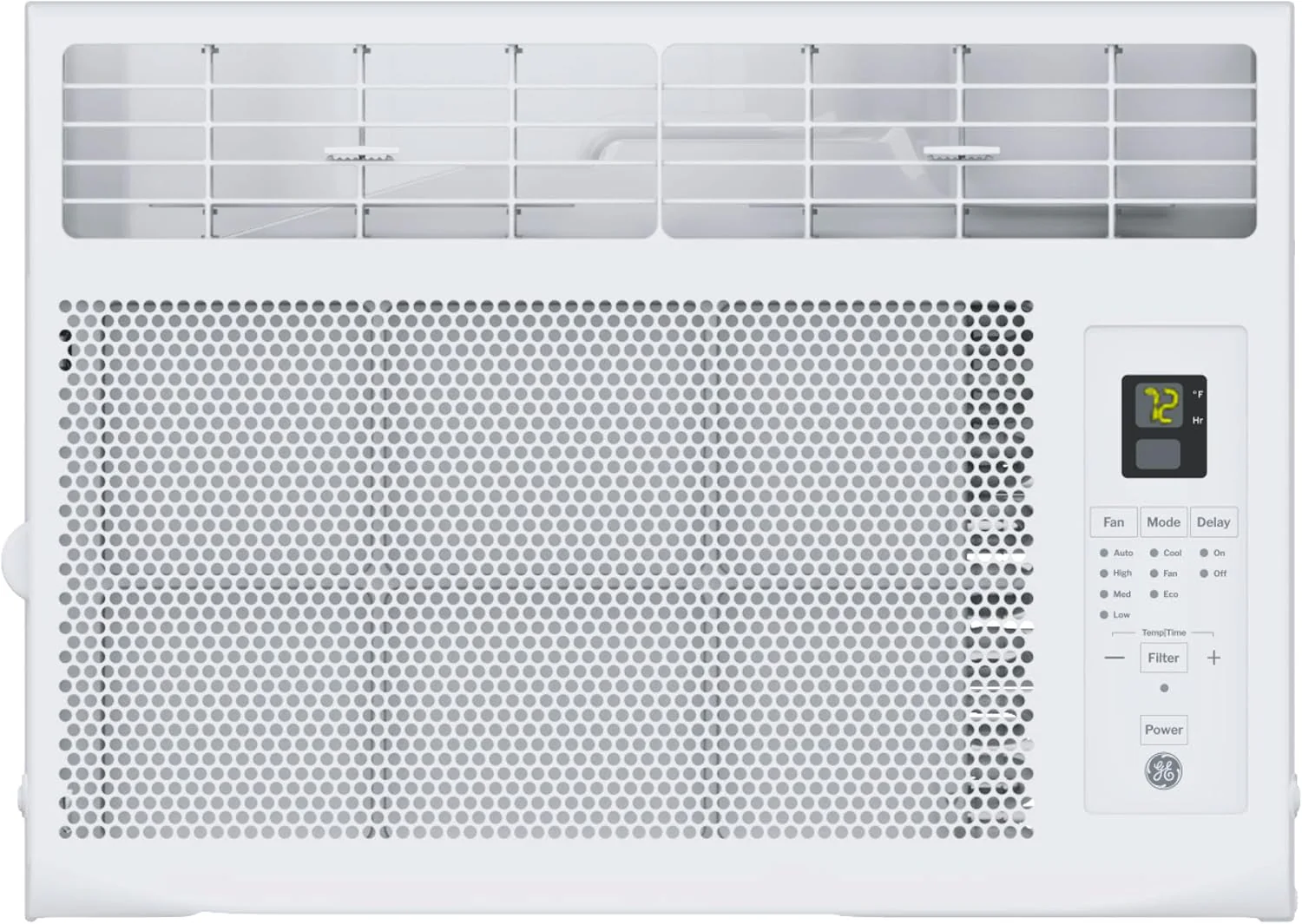 GE Window Air Conditioner Unit, 6,000 BTU for Small Rooms up to 250 sq ft. with Adjustable Fan and Cooling Settings, Perfect for Small Bedroom or Living Room, Easy Install Kit Included, White