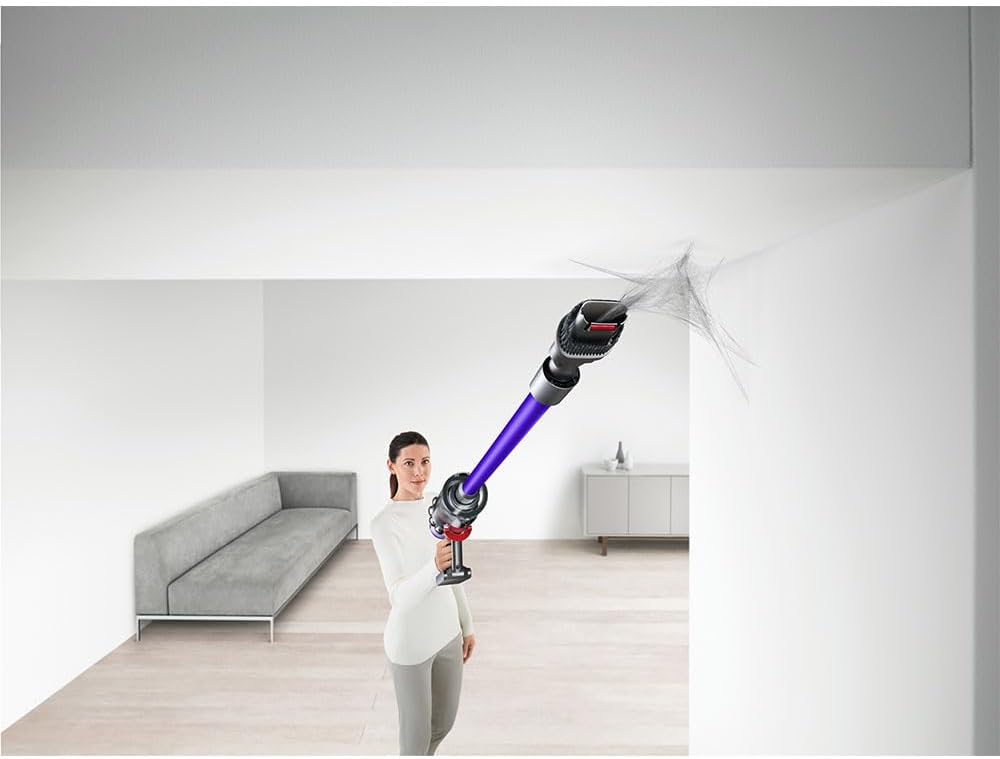 V11™ Advanced aspirapolvere senza filo, 200 Airwatt, autonomia 60 minuti, tecnologia anti-groviglio, aspirapolvere per pavimenti e portatile (Nichel/Viola)