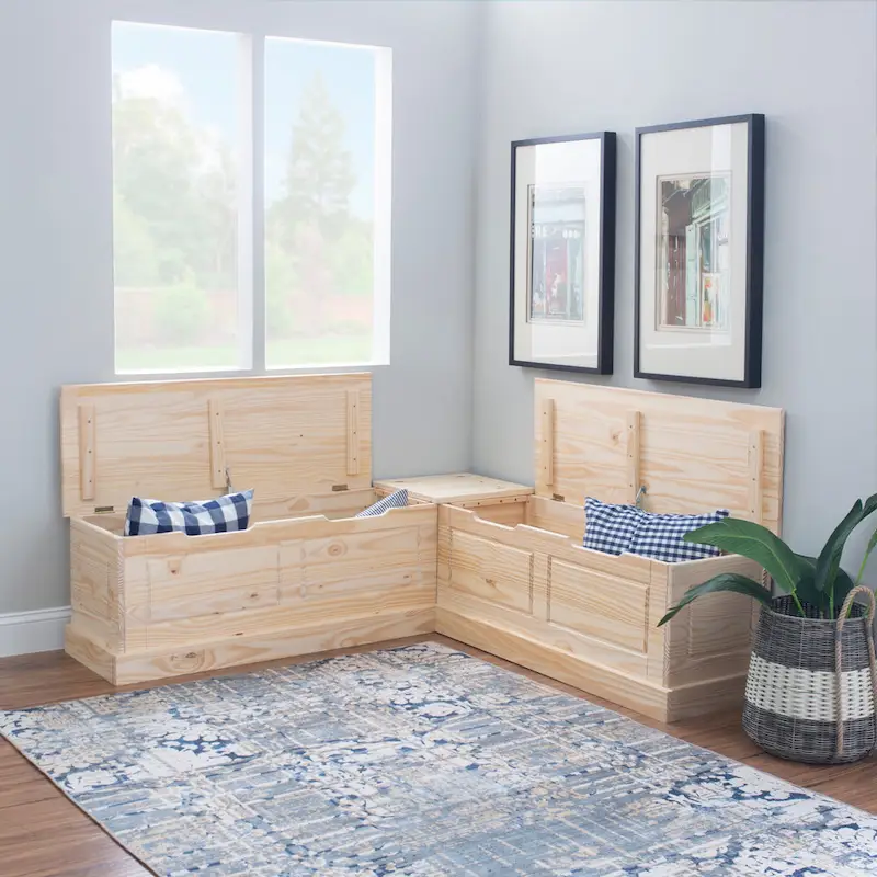 Josie L-shaped Backless Breakfast Nook Bench