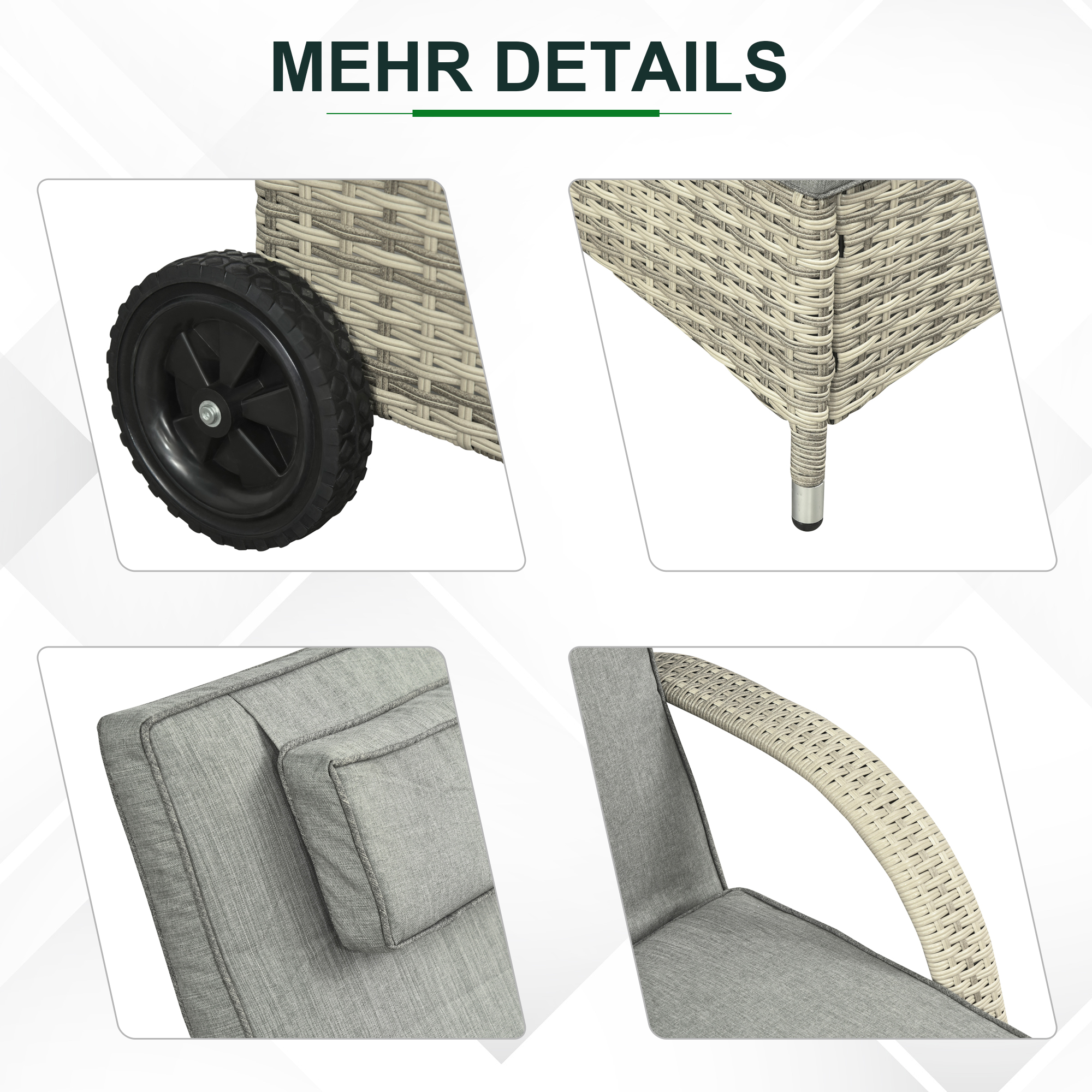 Outsunny ligstoel ligbank