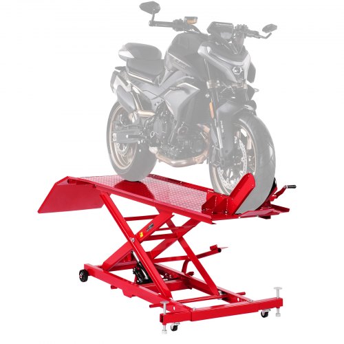 Motorradhebebühne Hebeständer Motorradheber Hydraulisch Rollbar Dirtbike