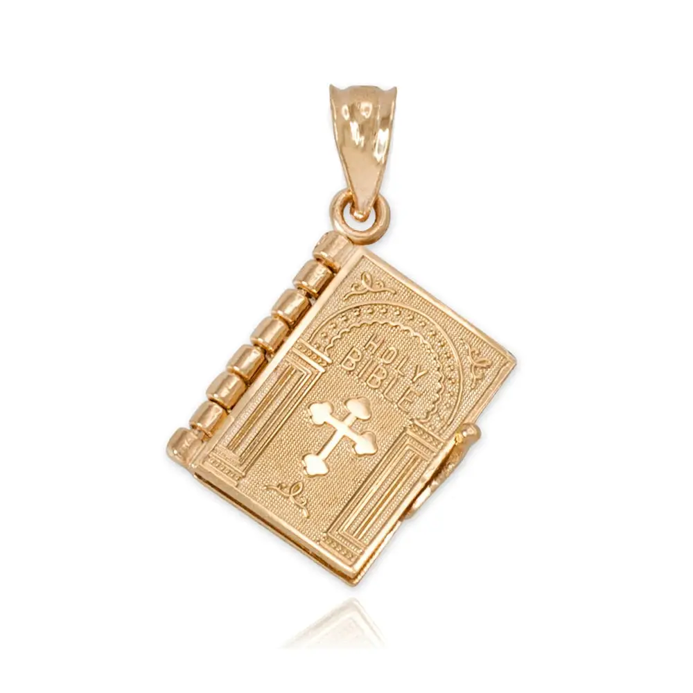 Christian Jesus Openable Holy Bible Book Pendants Charm Necklace | Christian Necklace Men | Mens Necklace | Dainty Necklace for Women