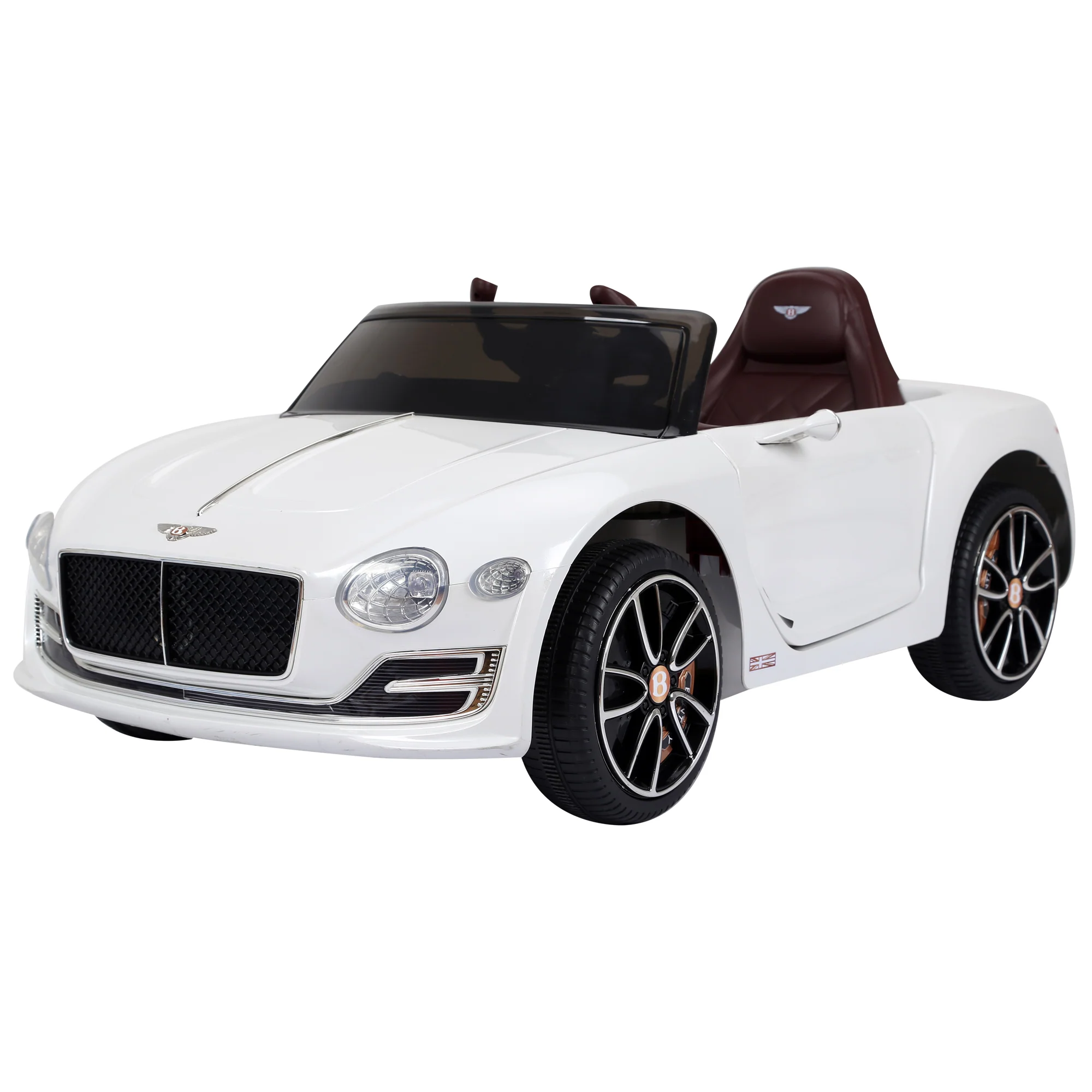 HOMCOM Kinder-Elektroauto Bentley GT lizenziert mit Fernbedienung Weiß