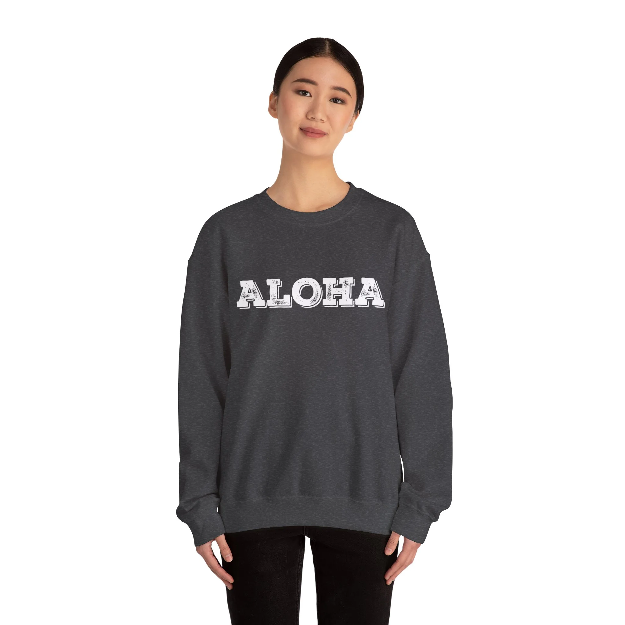 Crewneck Sweatshirt - Classic White Heavy Blend Crewneck