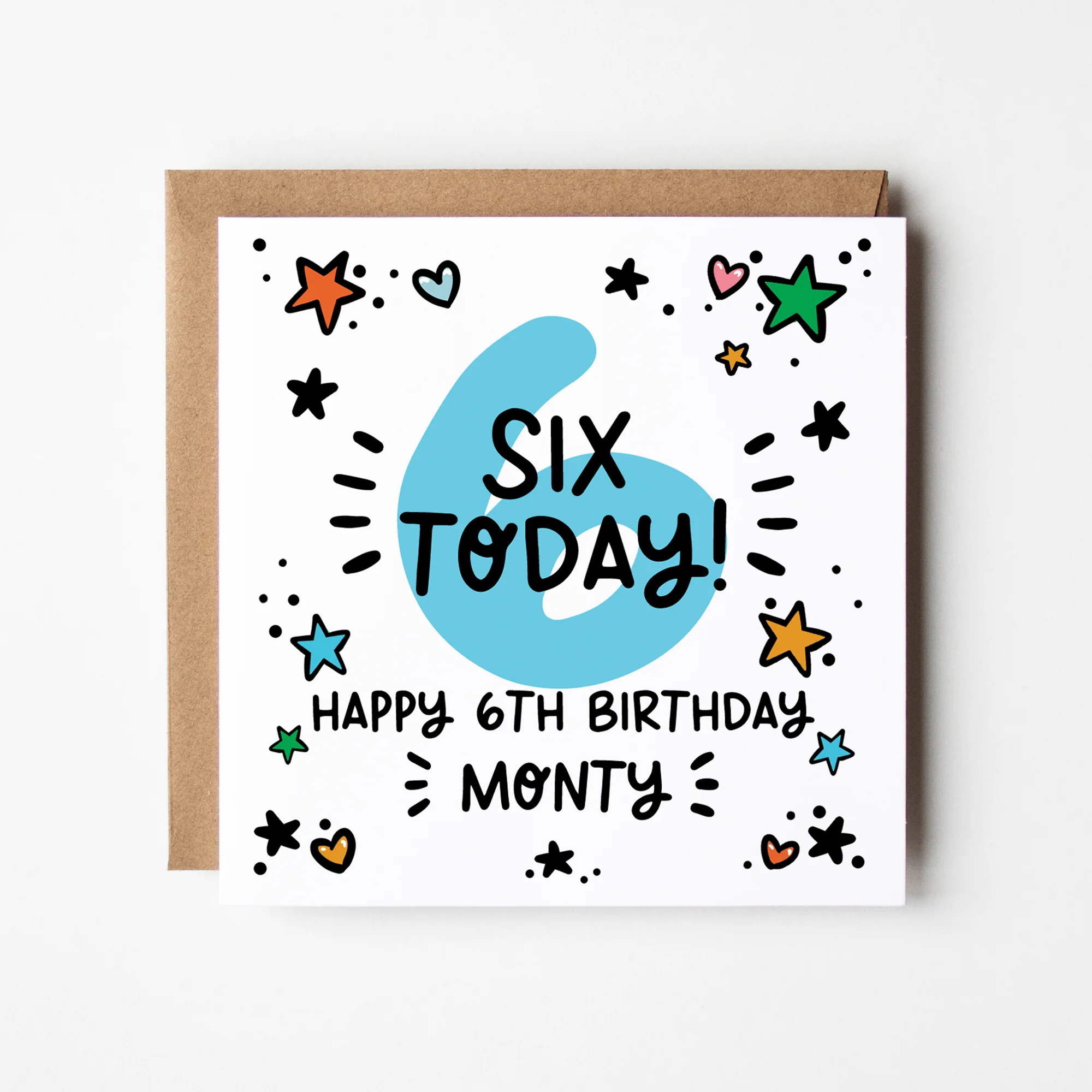 Personalised 6th 7th 8th 9th Birthday Card ? Birthday Number Card ? Boy's Birthday Card ?