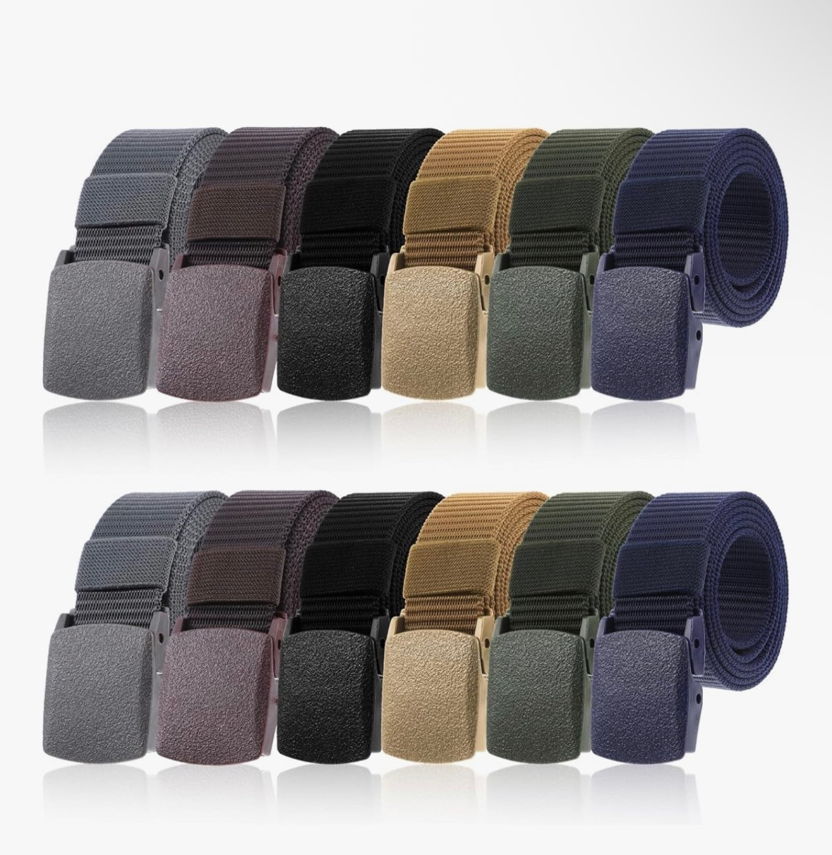 Canvas Belts Bulk |  Adjustable MIXED COLORS Adjusts to 44-46