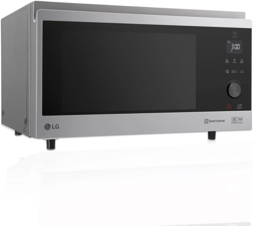LG MJ3965BPS – Microwave Oven, 4 in 1, with Digital Display, 39 Litres and 1100 W, Smart Inverter and EasyClean Function, Faster Cooking, Keeps Flavor, Black