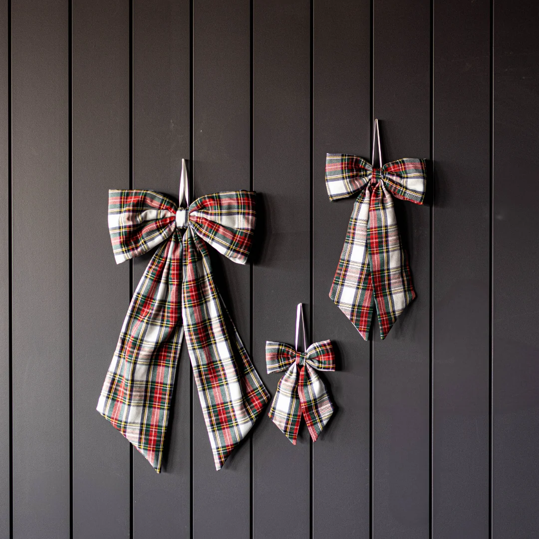 Holiday Plaid Bows