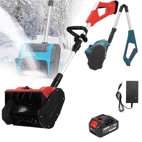 Spazzaneve Elettrico, Pala per Rimozione Neve a Batteria, Spazzaneve a Batteria con Piastra Direzionale e Manico Regolabile, Spazzaneve a Spazzola Larghezza di Pulizia 33 cm per Gradini Marciapiede : Amazon.it: Giardino e giardinaggio