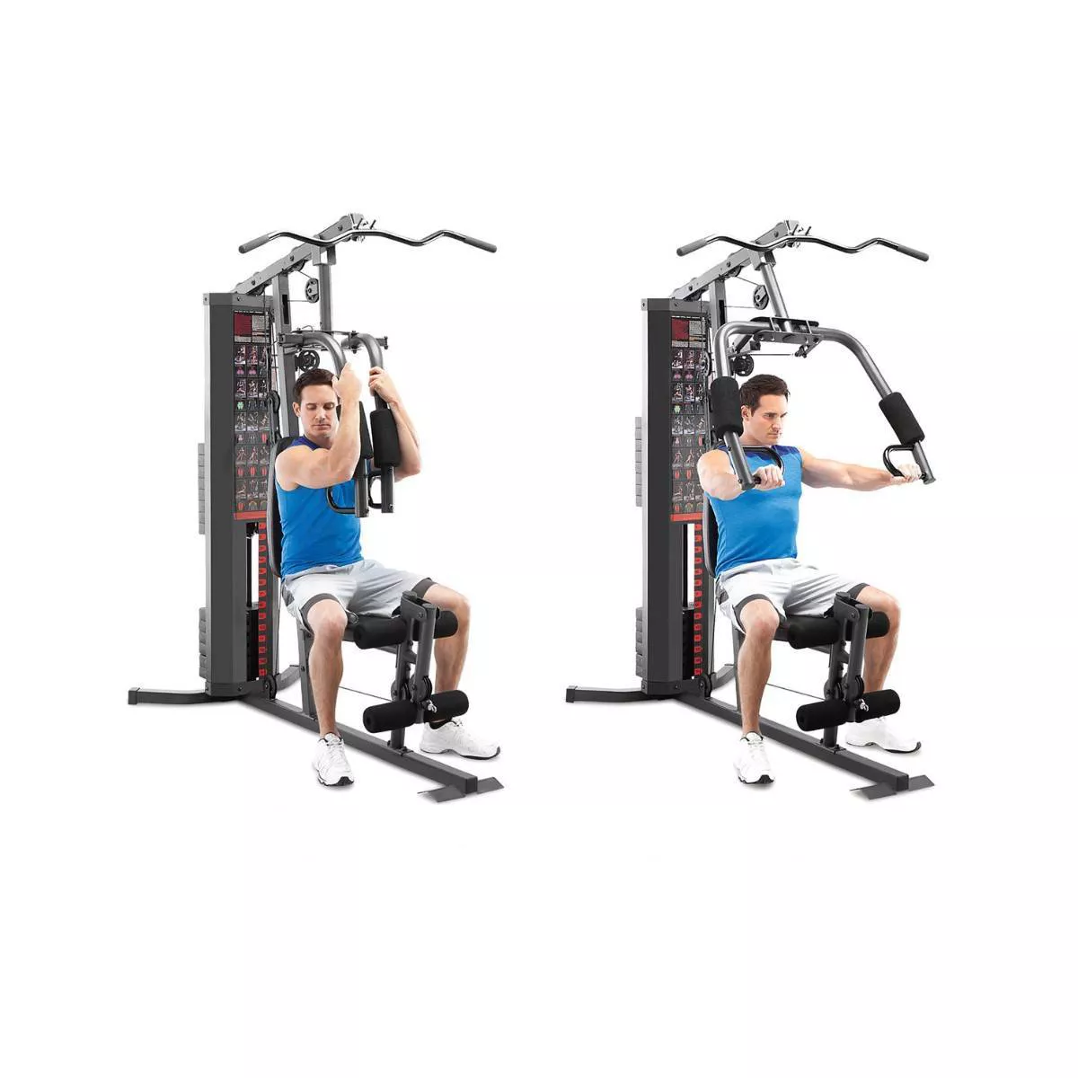 Marcy MWM-990 otthoni edzőgép, 68 kg-os súlypakli, acélváz, kétfunkciós karok, kompakt kialakítás