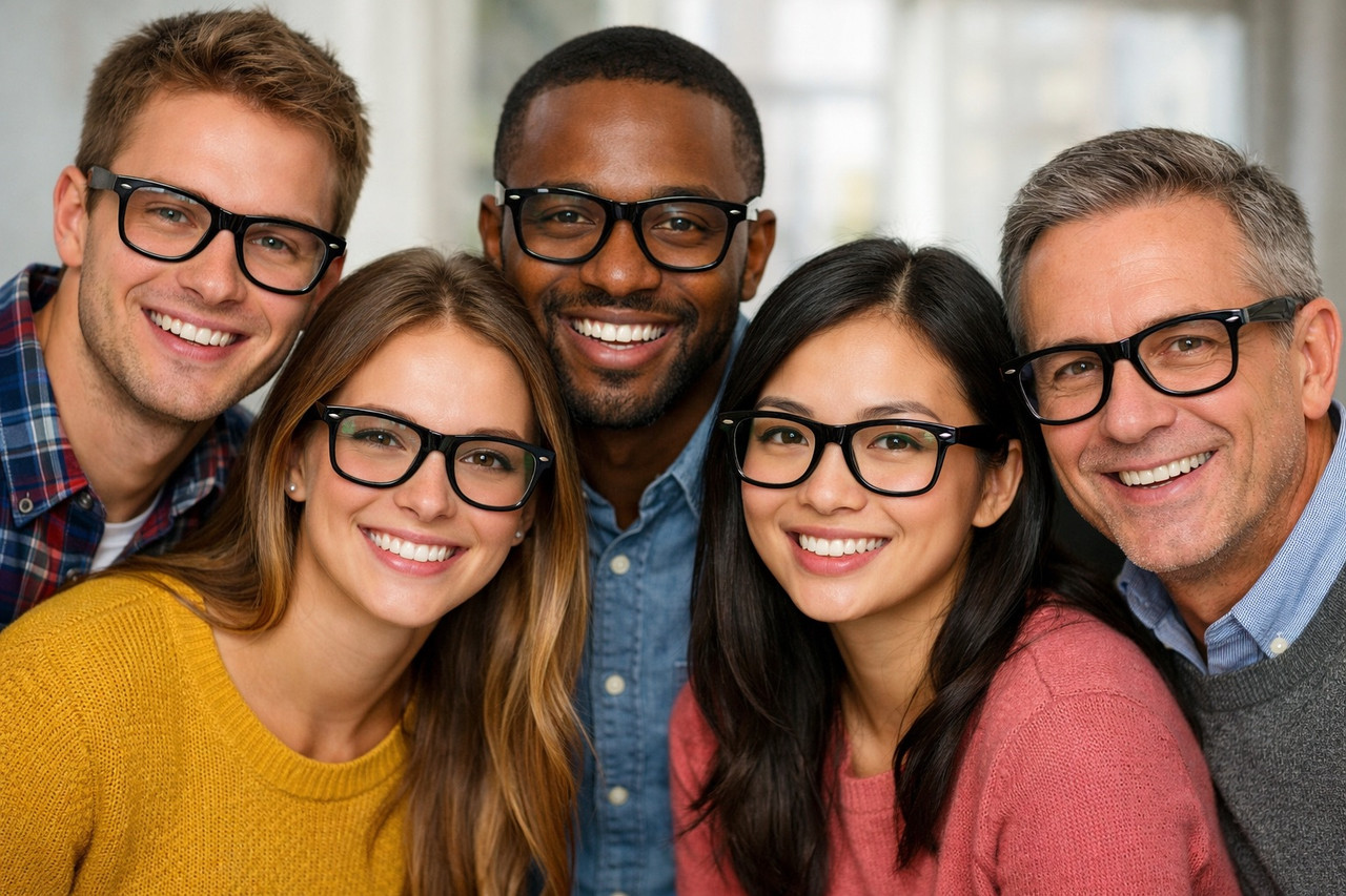 Nerd Glasses Wholesale | Black Clear Glasses Wholesale | 1081DZ