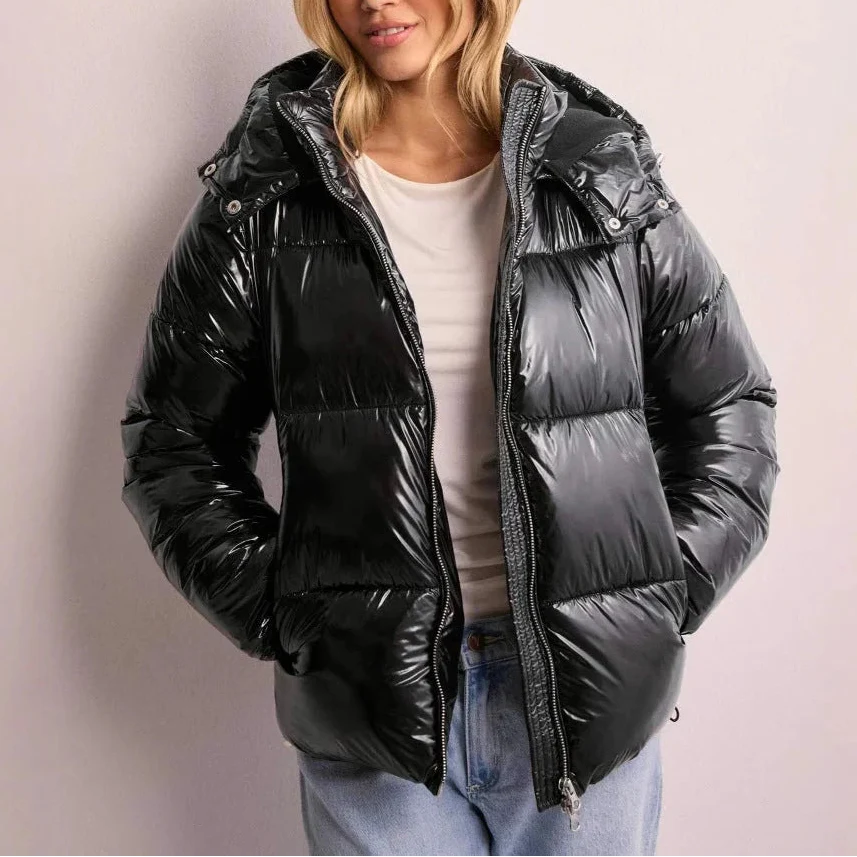 Women��s Quilted Hooded Puffer Jacket Lightweight Insulated Winter Coat