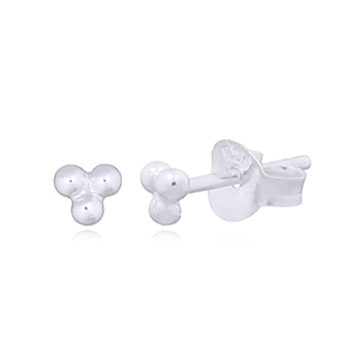 Laihas Simple Mini Trio Ball Boho Studs -Sterling Silver