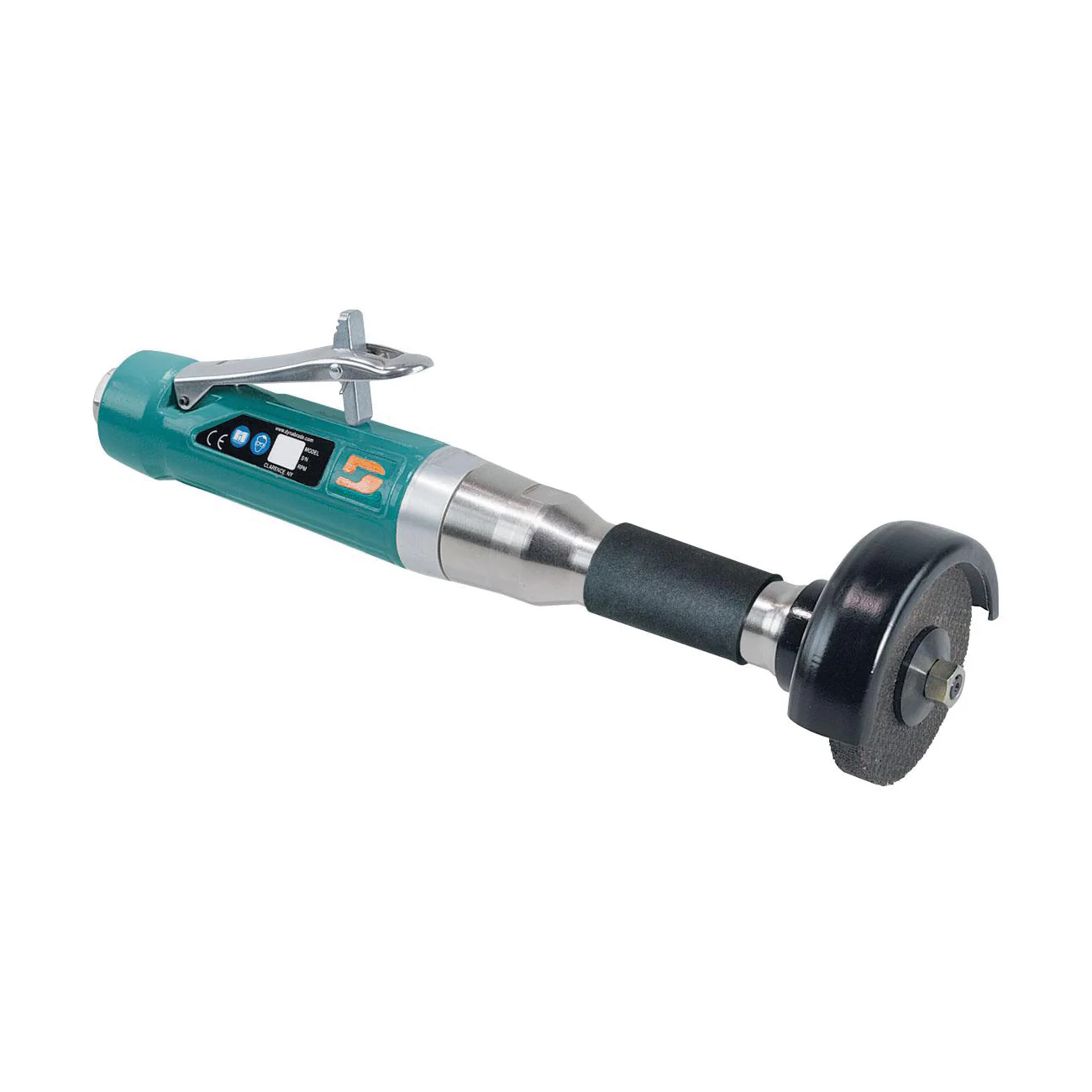 Dynabrade 52378  ~  3 Inch Diameter Straight-Line Type 1 Extension Wheel Grinder 1 Hp 18000 Rpm Rear Exhaust 3/8 Inch-24 Spindle Thread