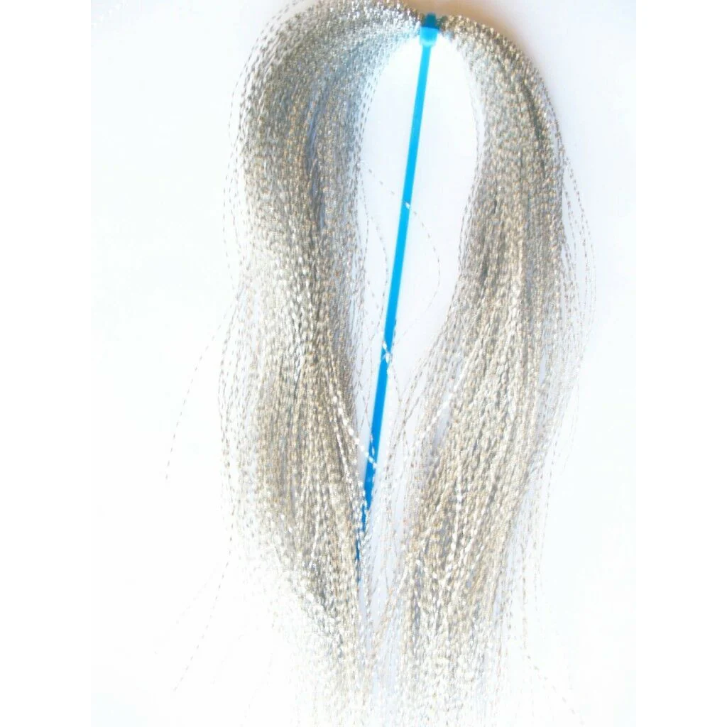 5 x Crystal Flasher Hair Silver Fishing Tackle
